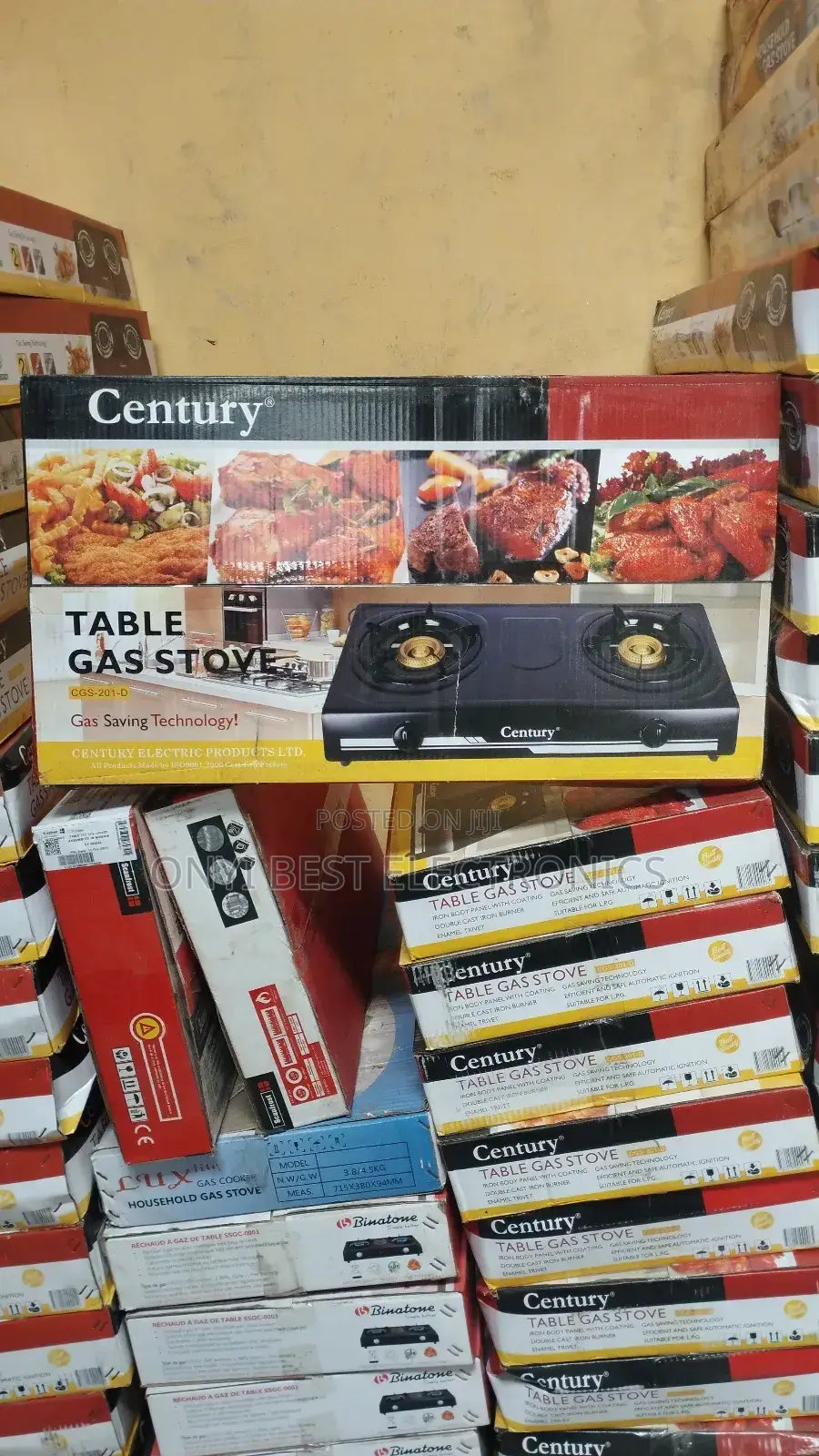Century Double Gas Burner Table Top Stainless B| CGS 201-A