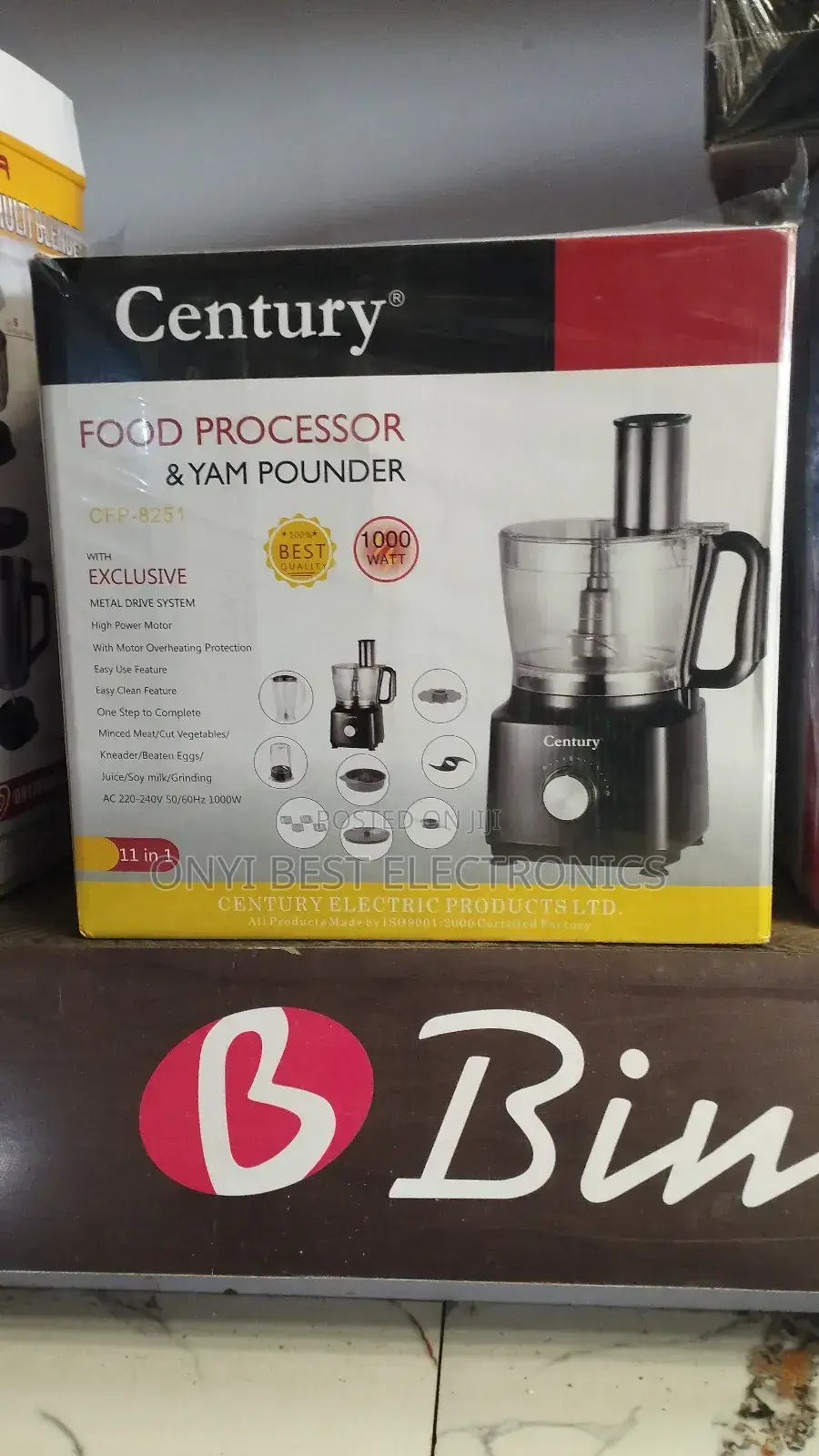 Century Food Processor and Yam Pounder 10 Litres CFP-8251