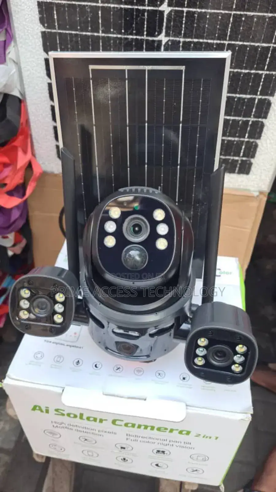 High Quality 3 Eyes Solar CCTV Camera