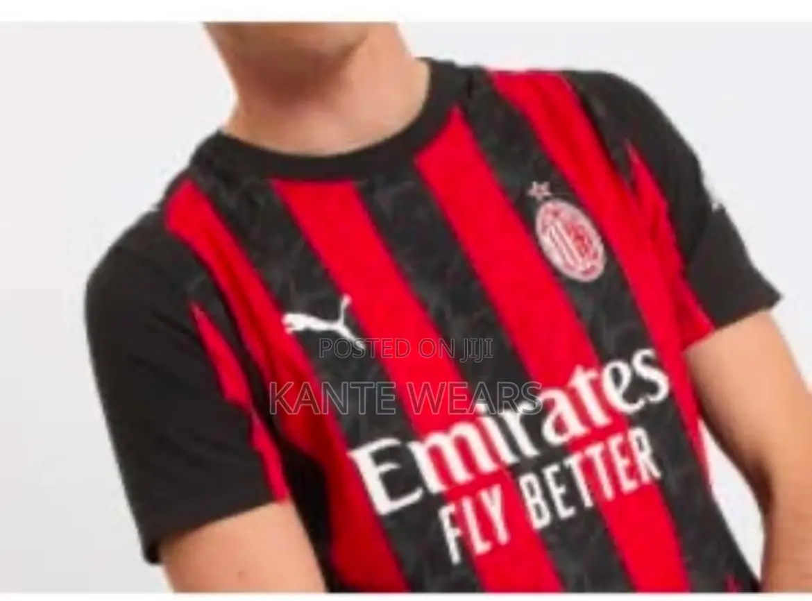 Puma Ac Milan 2025/2026 Latest Football Home Jersey