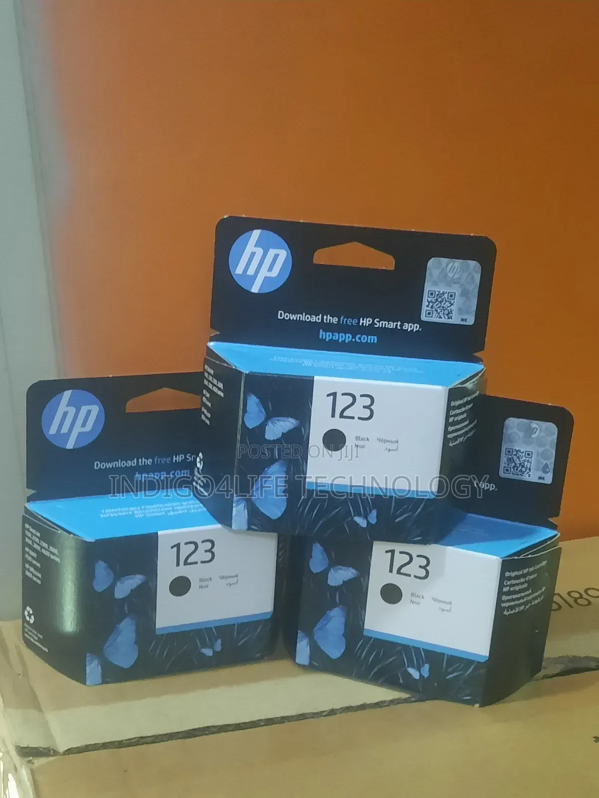 Original Hp 123 Black Ink Cartridge