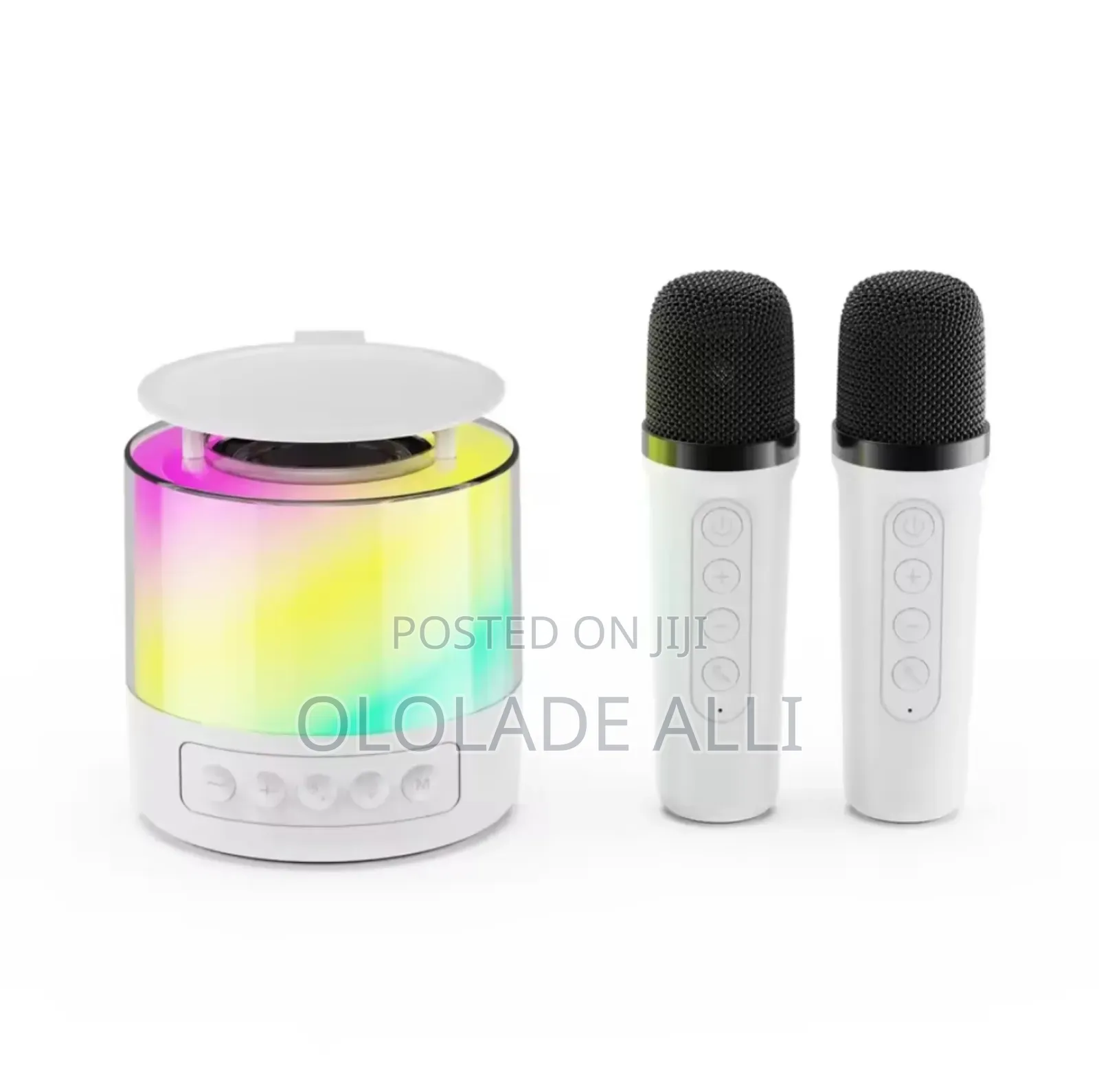 Karaoke Speaker With Dual Mic And Rgb Light