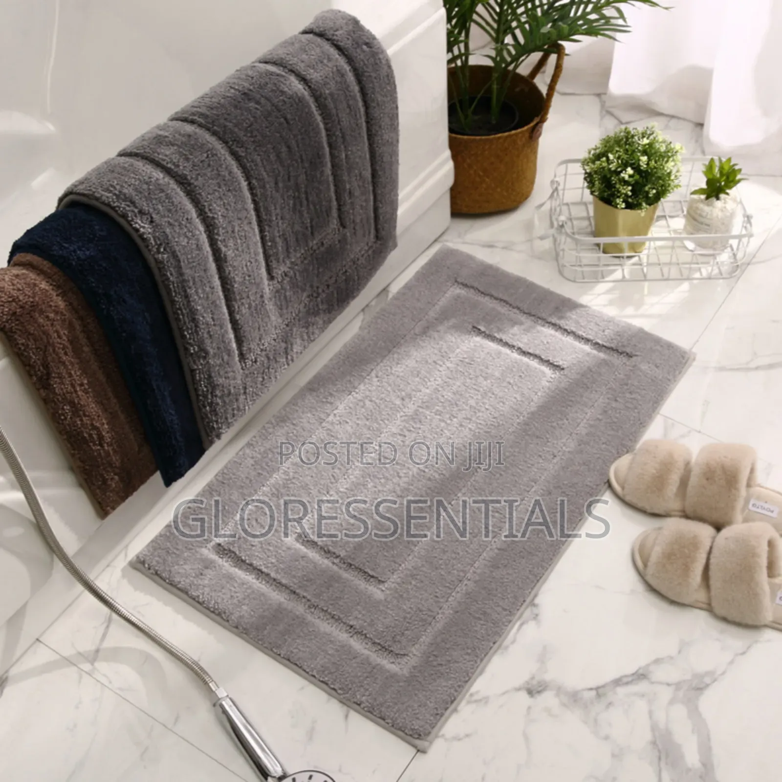 Soft Fluffy Solid Water Absorption Bathroom/Toilet Mat