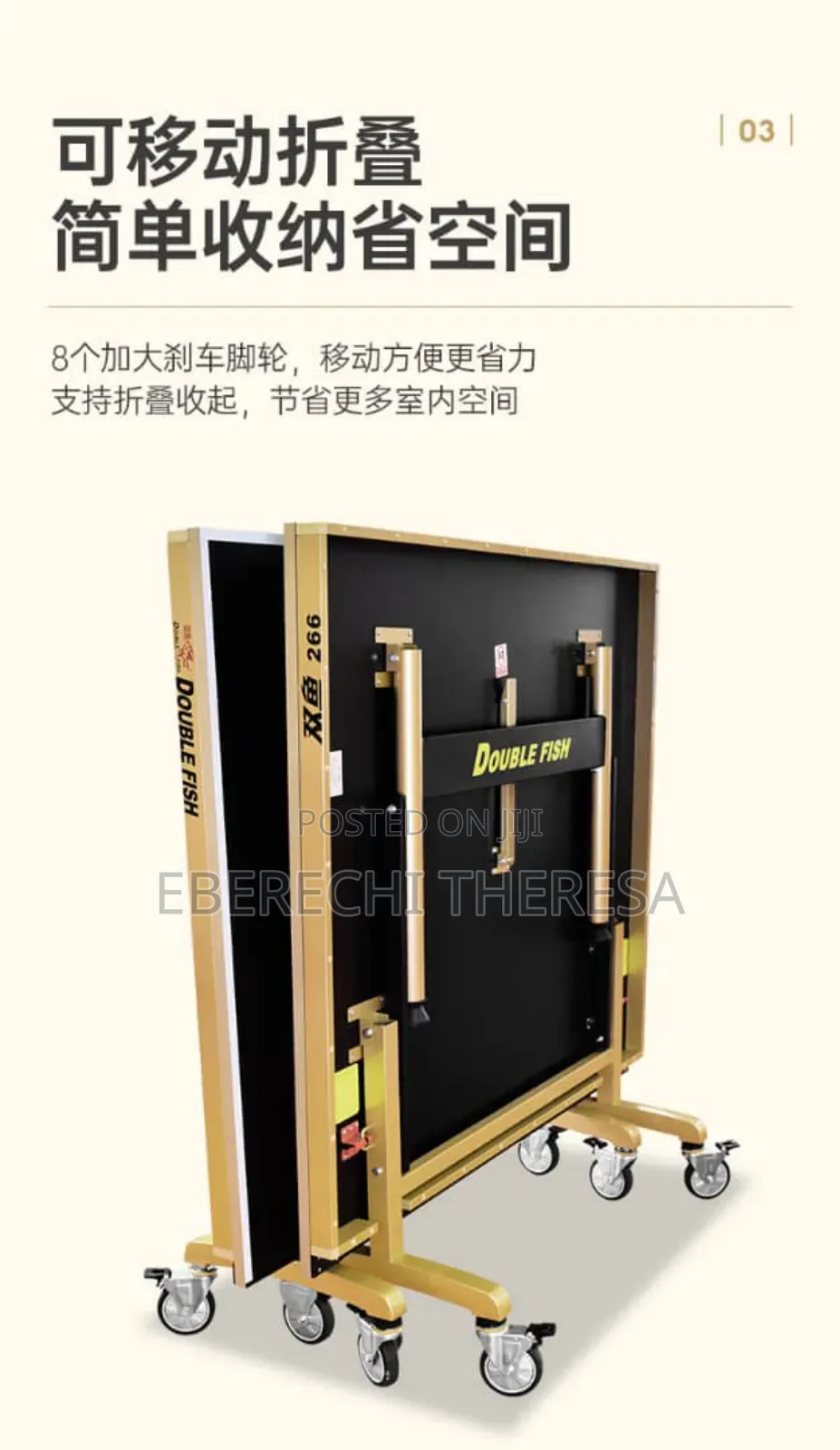 Double Fish Outdoor Table Tennis Table