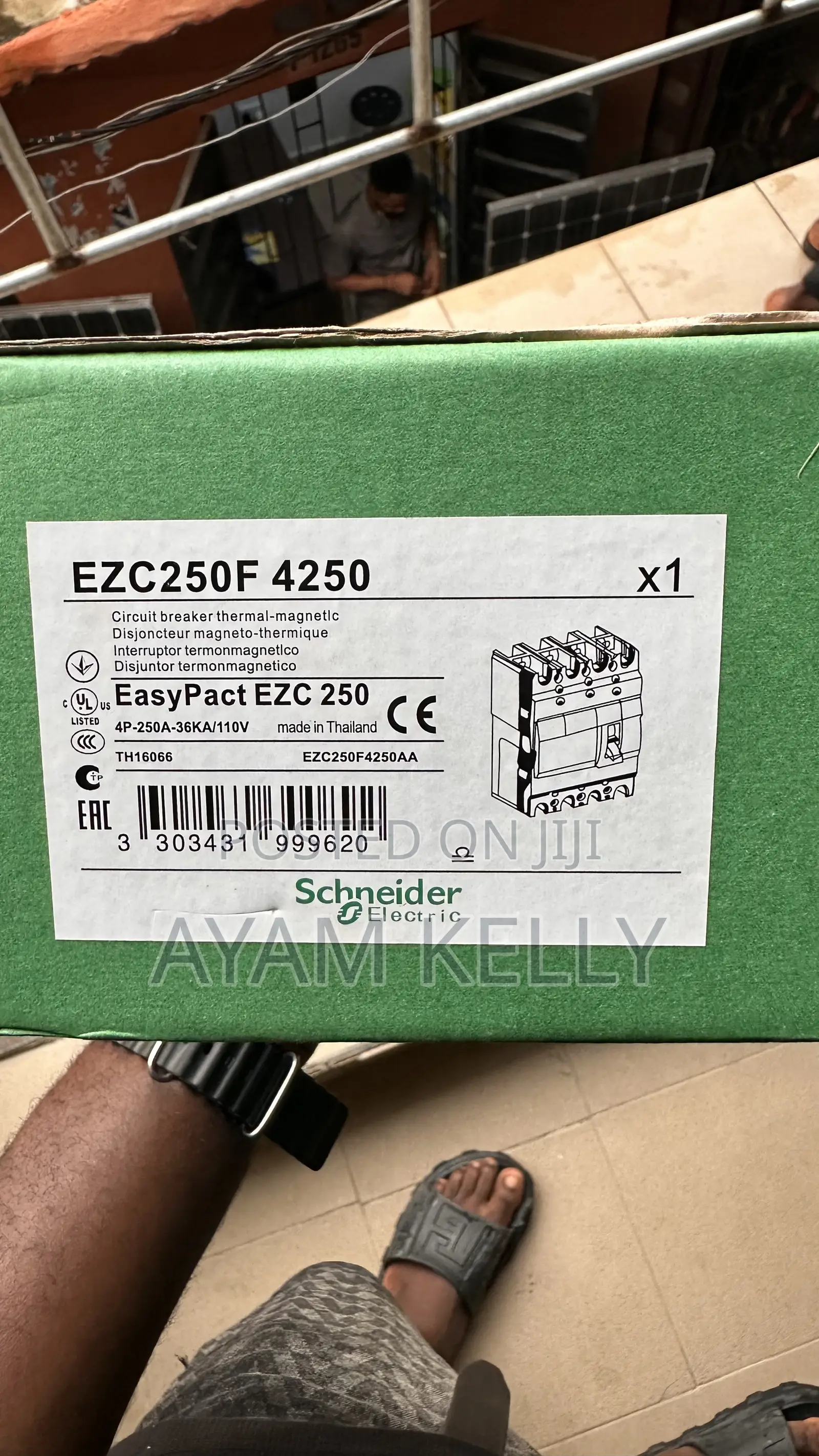 Schneider Easypact McCb Circuit Breaker 250amps 4pole