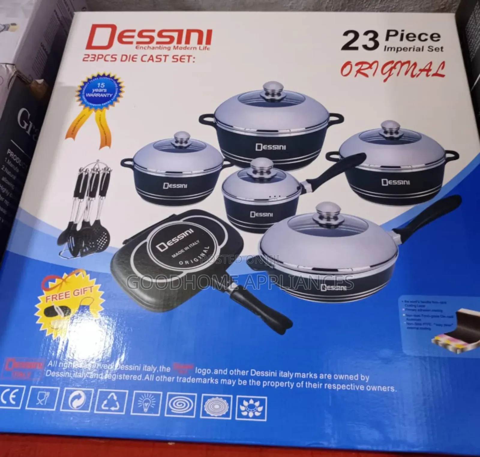 23pcs Die Cast Cookware Set