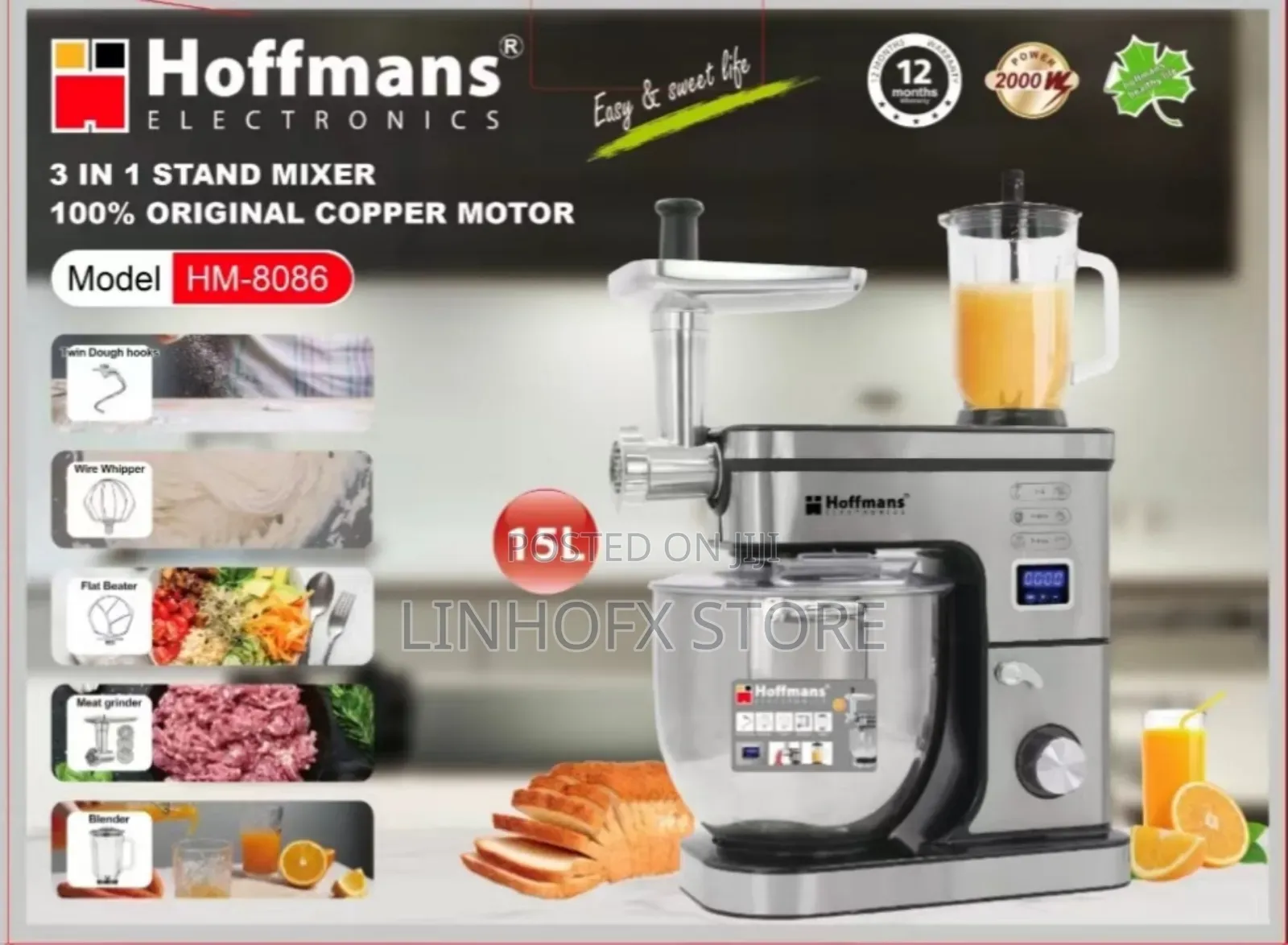 Hoffman's 3in1 Stand Mixer
