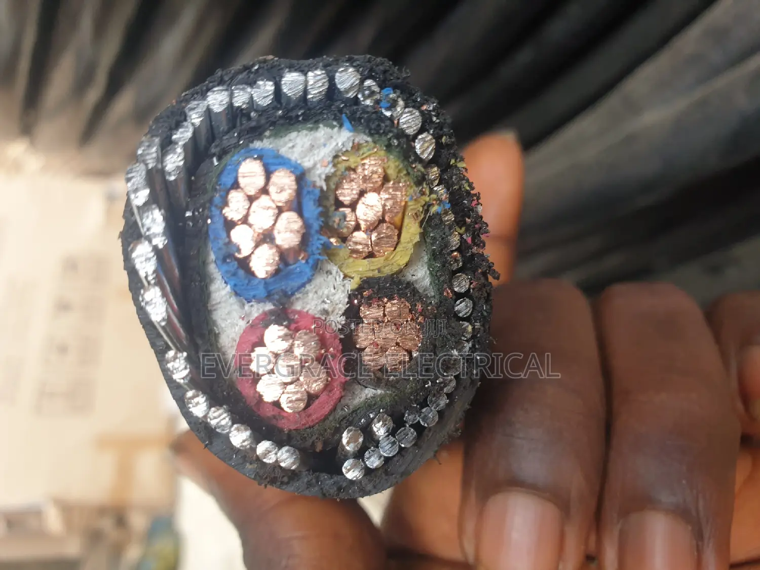 35mm 4-Core Lagostar Nigeria Armoured Cable.