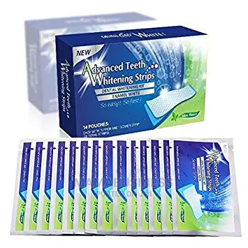 Advanced Teeth Whitening Strips - 7 Pouches