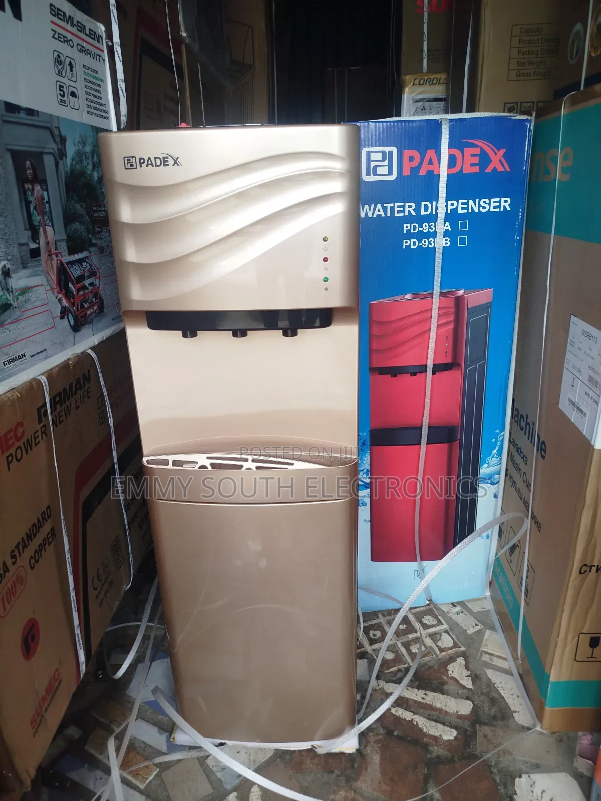 Padex 3 Mouth Hot / Cool Water Dispenser With Fridge