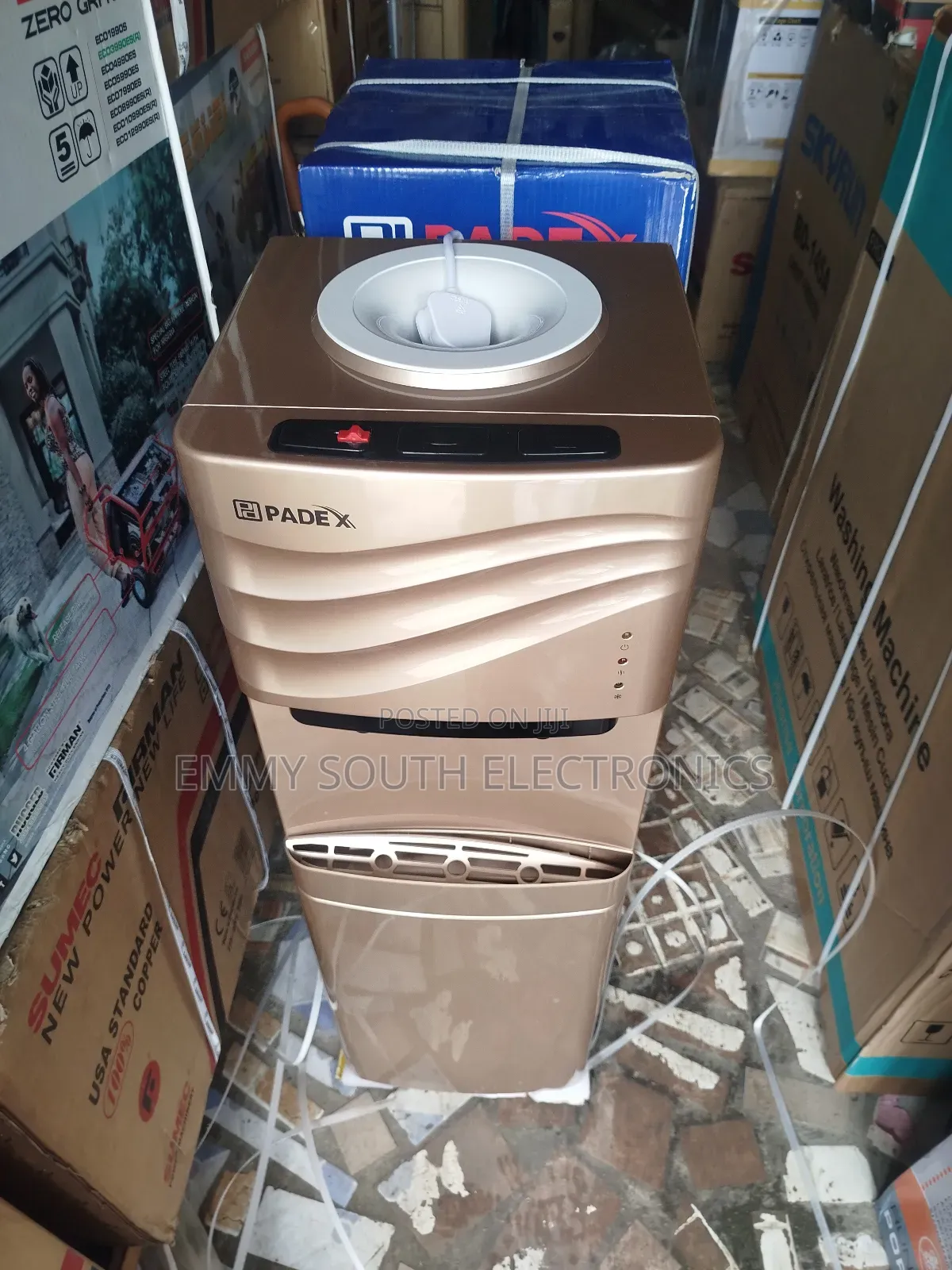 Padex 3 Mouth Hot / Cool Water Dispenser With Fridge
