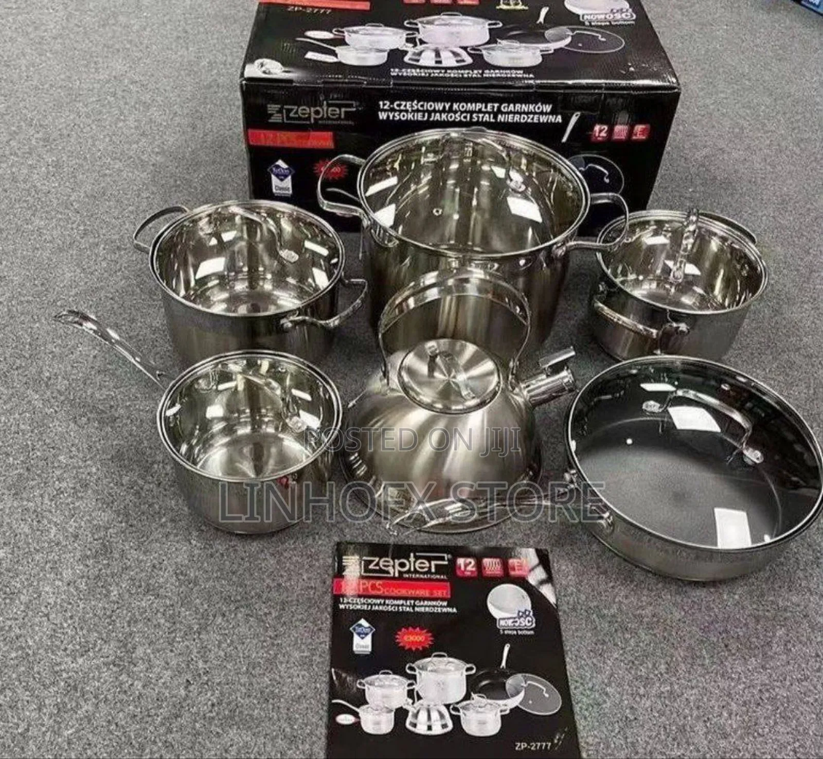 12pcs Stainless Pot