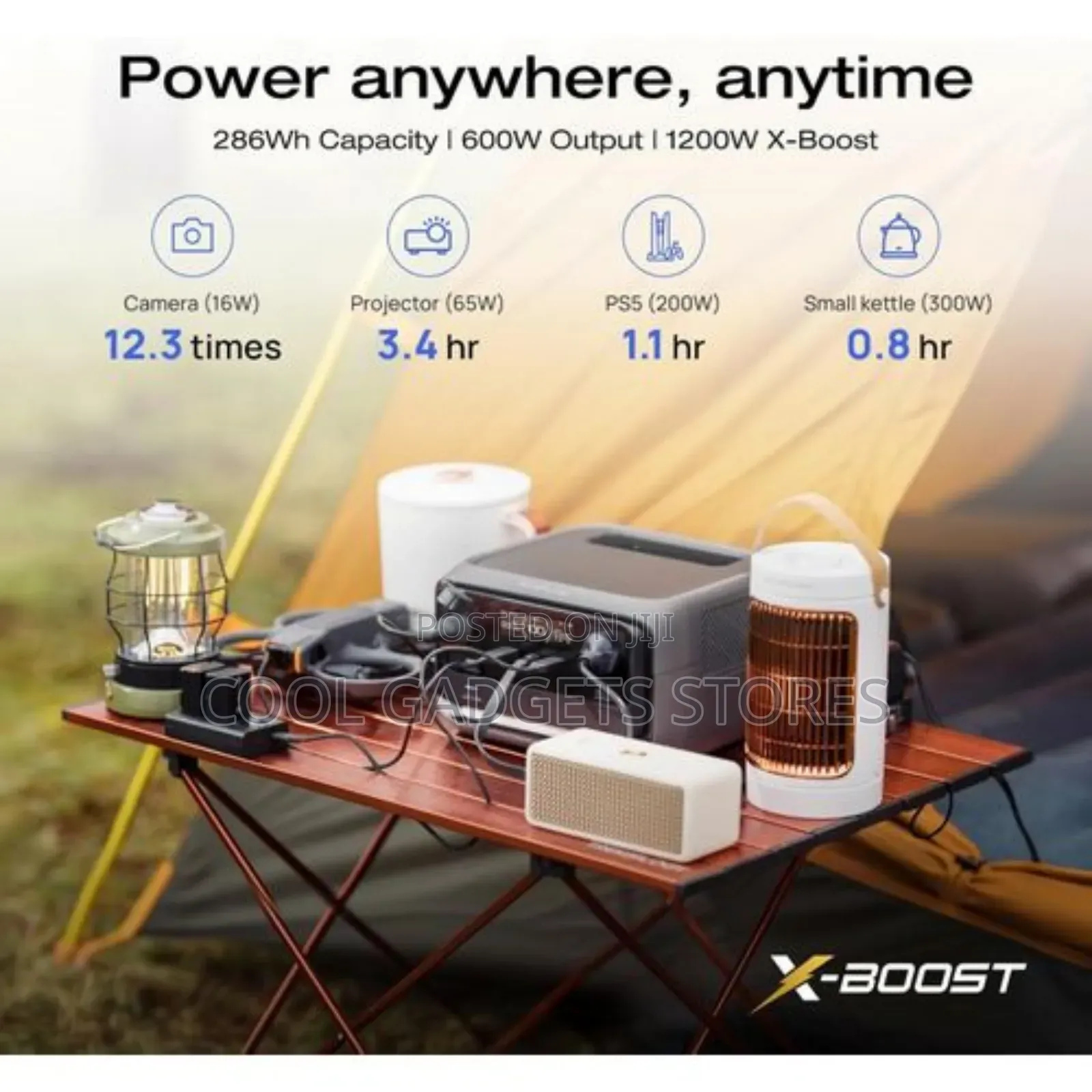Ecoflow River 3 Plus Power Station 286wh LFP Battery, 600w