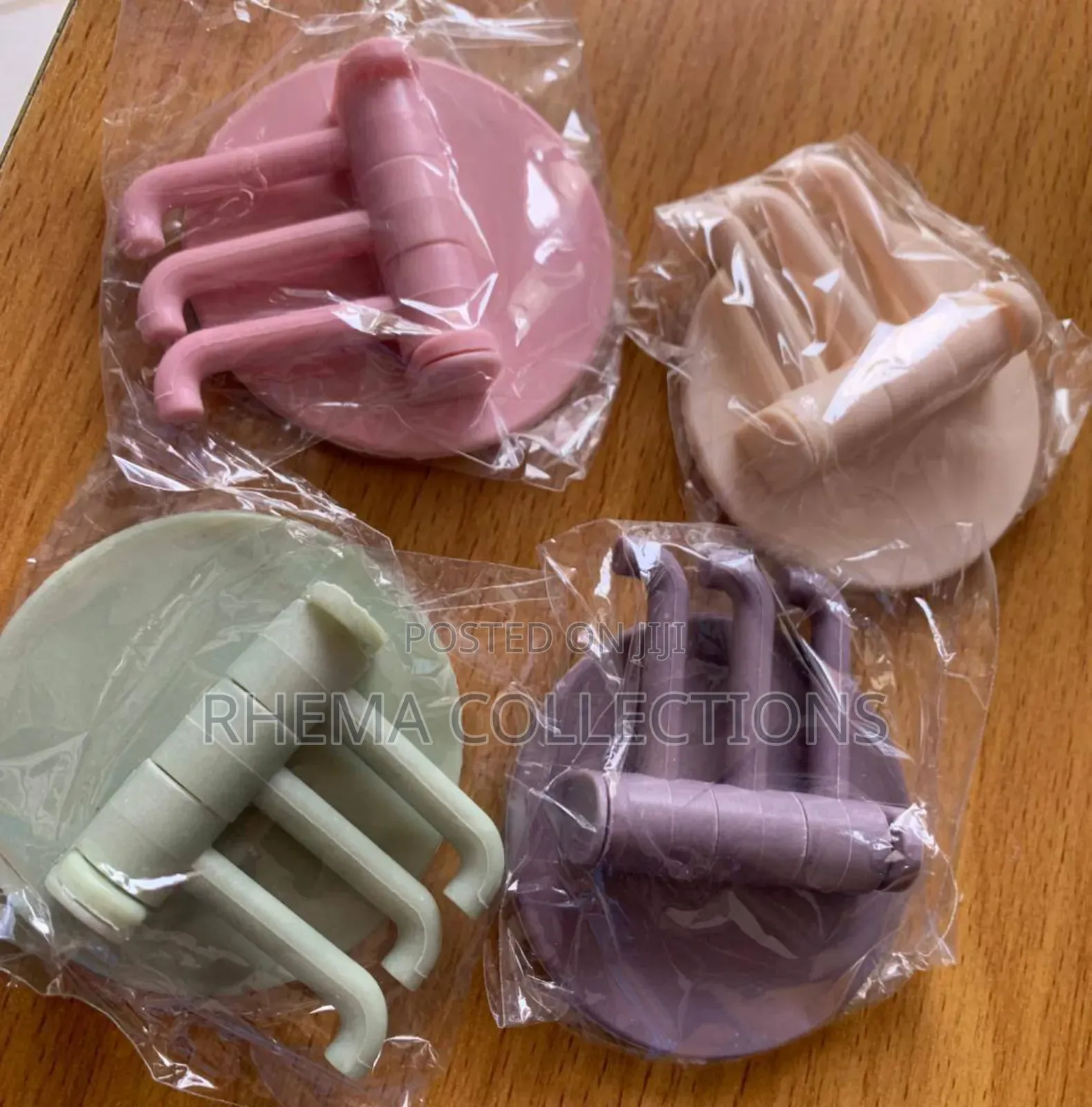 6pcs Minimal Load Bearing 3 Rotatable Wall Hanger
