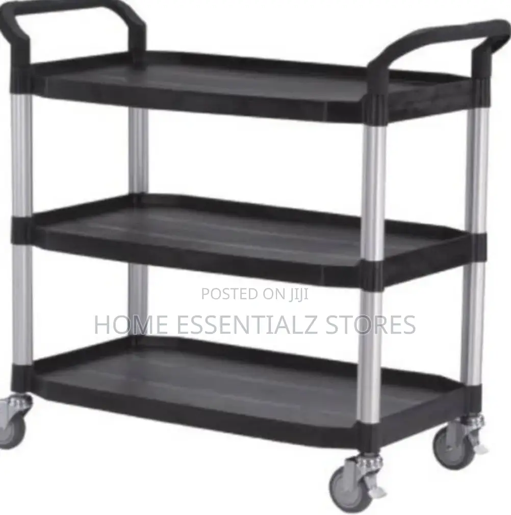 High Quality Plastic 3 Layers Food Trolley