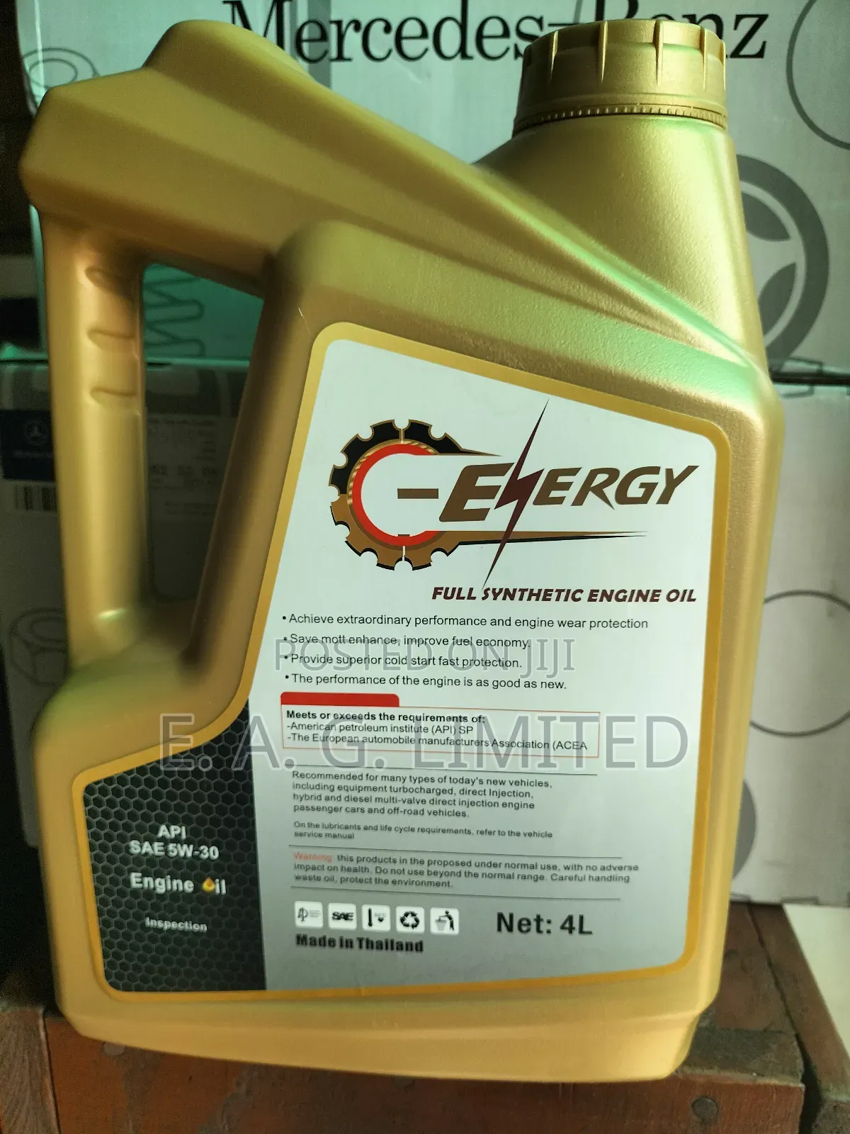 4-Liter of C-Energy Fs X2 5w-30 Full Synthetic Engine Oil.