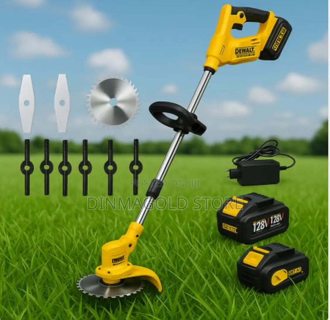 Grass Cutter Rechargeable With Two 48vh Battery