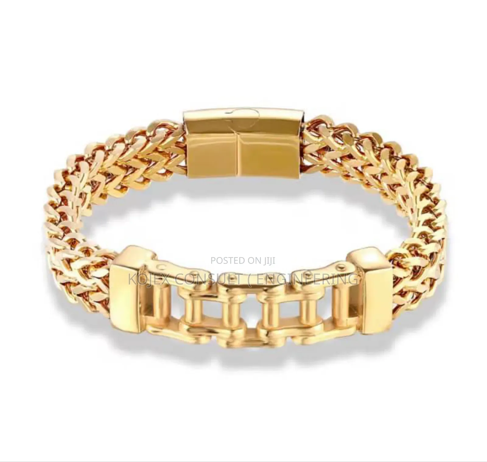 Kalen Brushed 316l Stainless Steel Chunky Bracelet