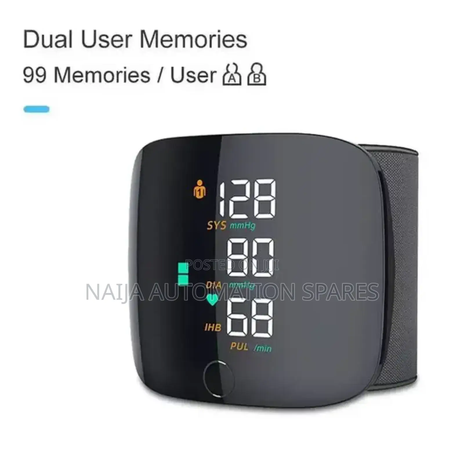 Rechargeable Wrist Blood Pressure Monitor - Digital