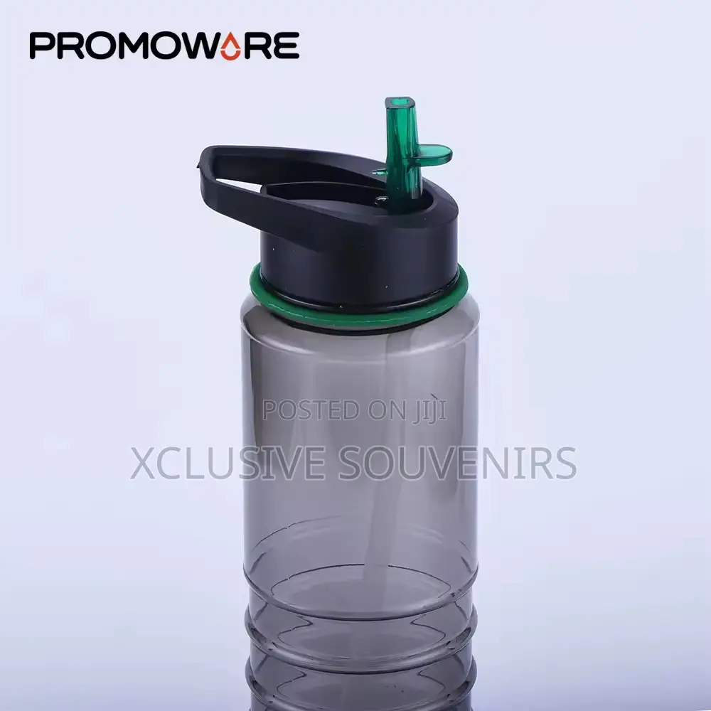 Plastic Tumbler Space Sport Drinking Water Bottle With Straw
