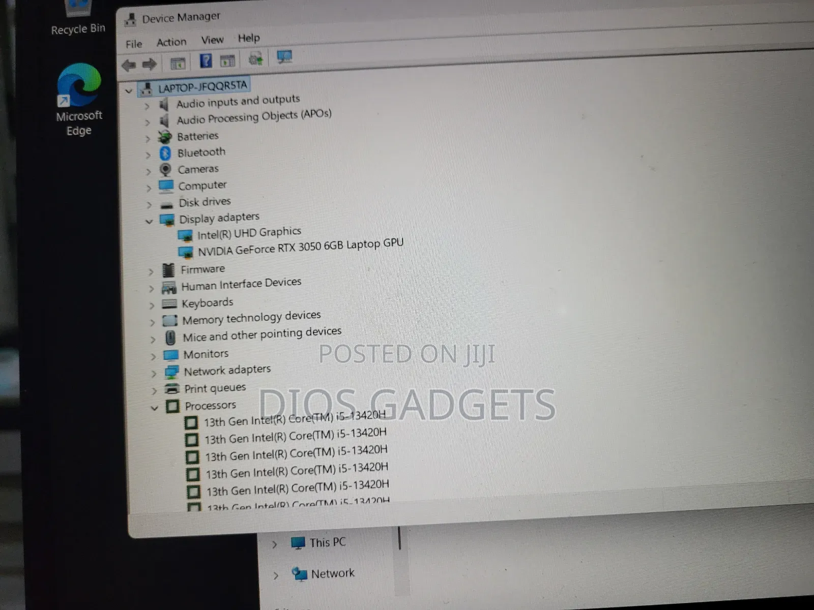 Laptop HP Victus 15 6GB Intel Core I5 SSD 512GB