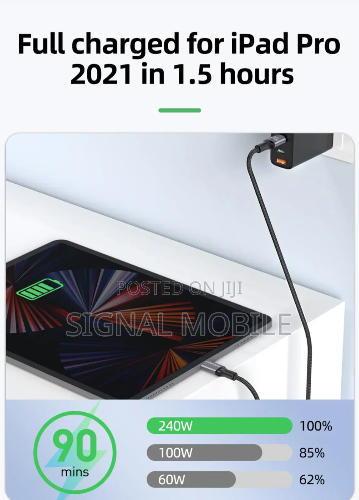 240w C to C Fast Charge Cable for Macbook Laptop Samsung