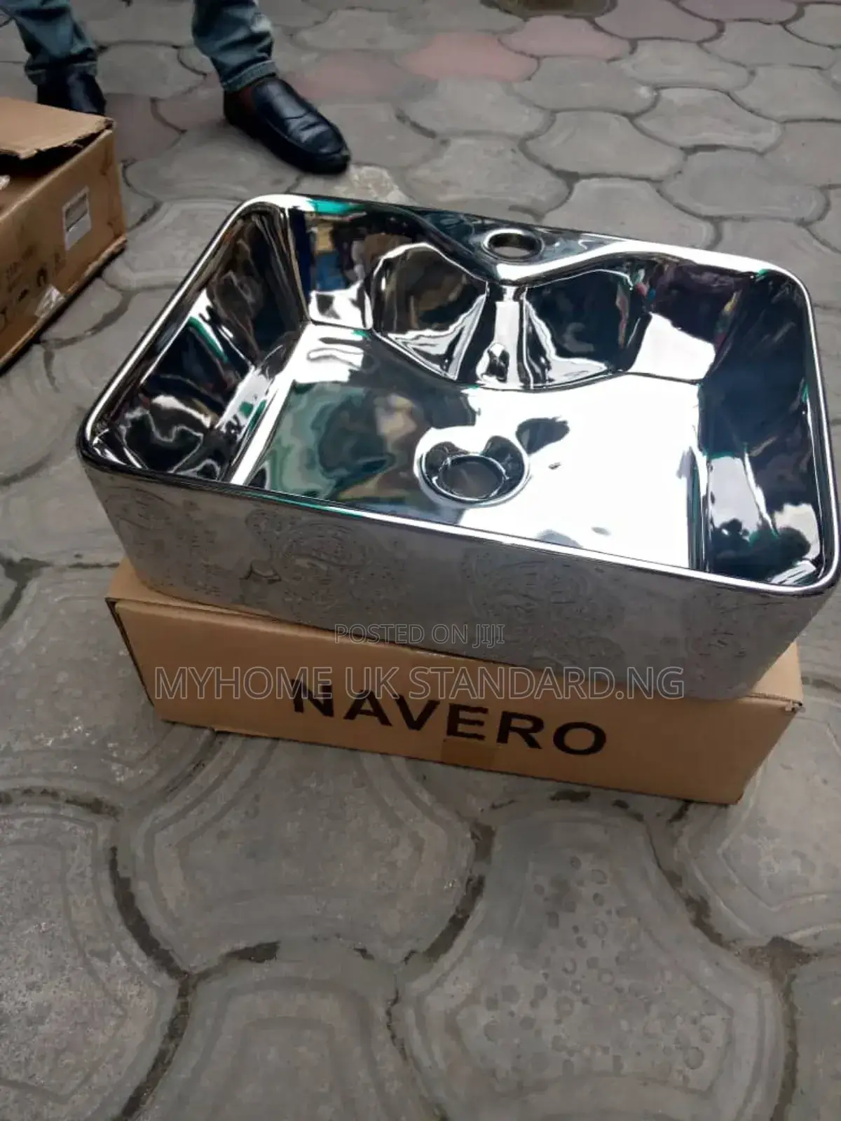 Silver Countertop Basin