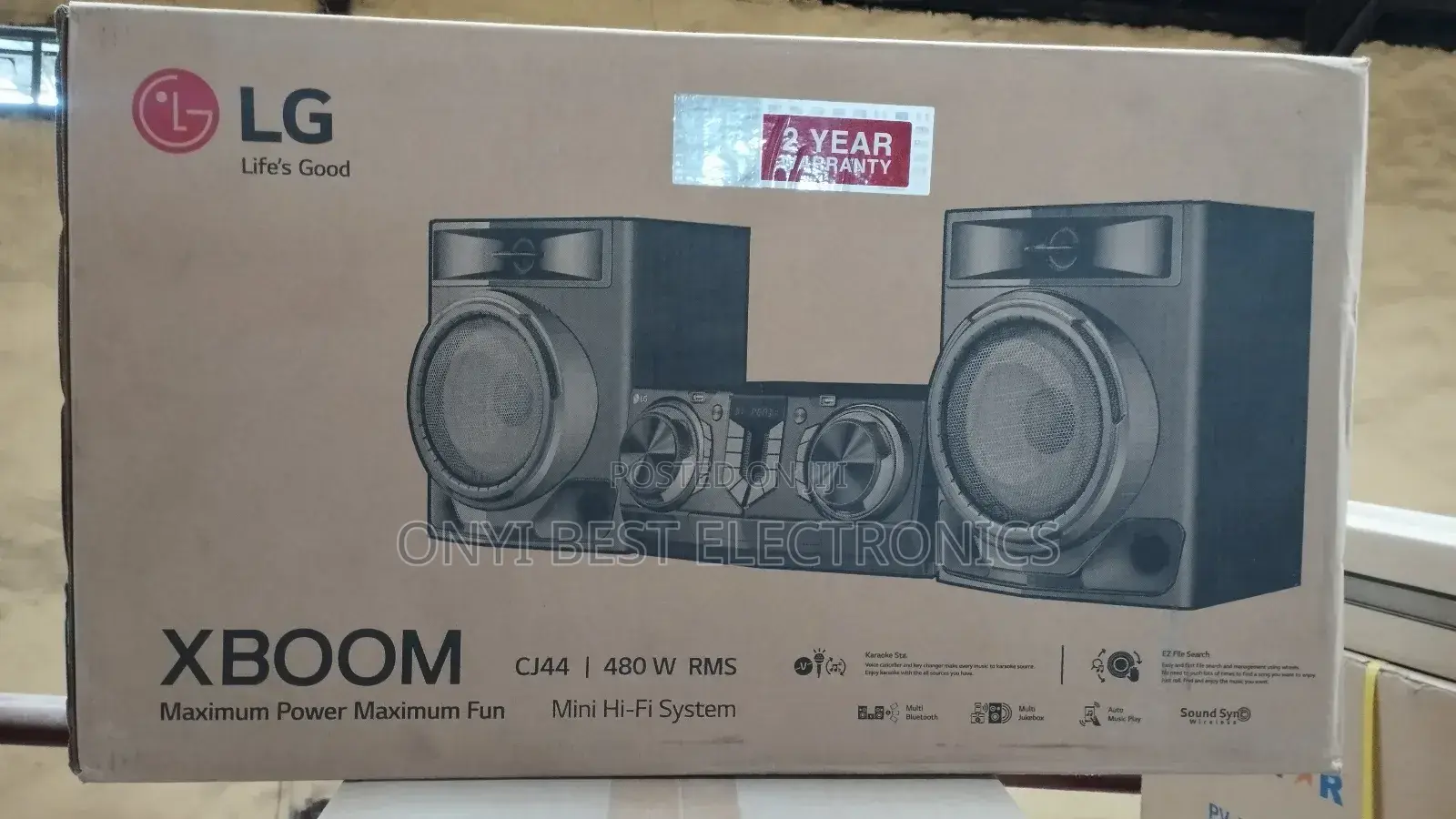 Lg Xboom Cj44 | 480w | 2.1ch | Karaoke Features 2 Usb Ports
