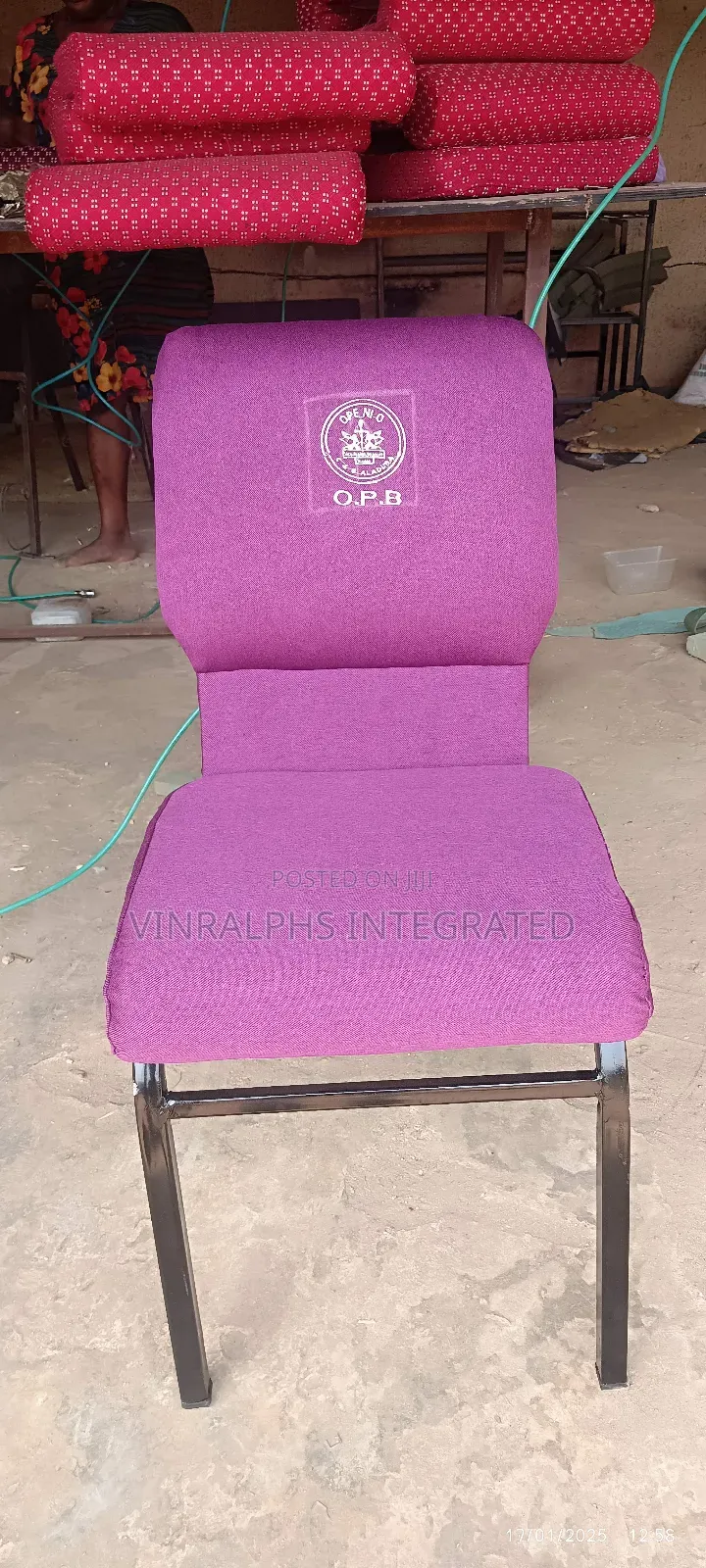 Elegance Church Chairs With Logo