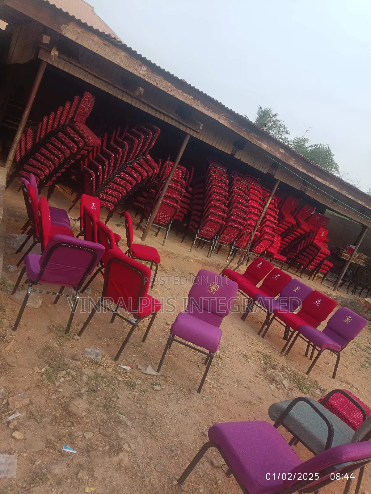 Pattern Church Chairs Big Size