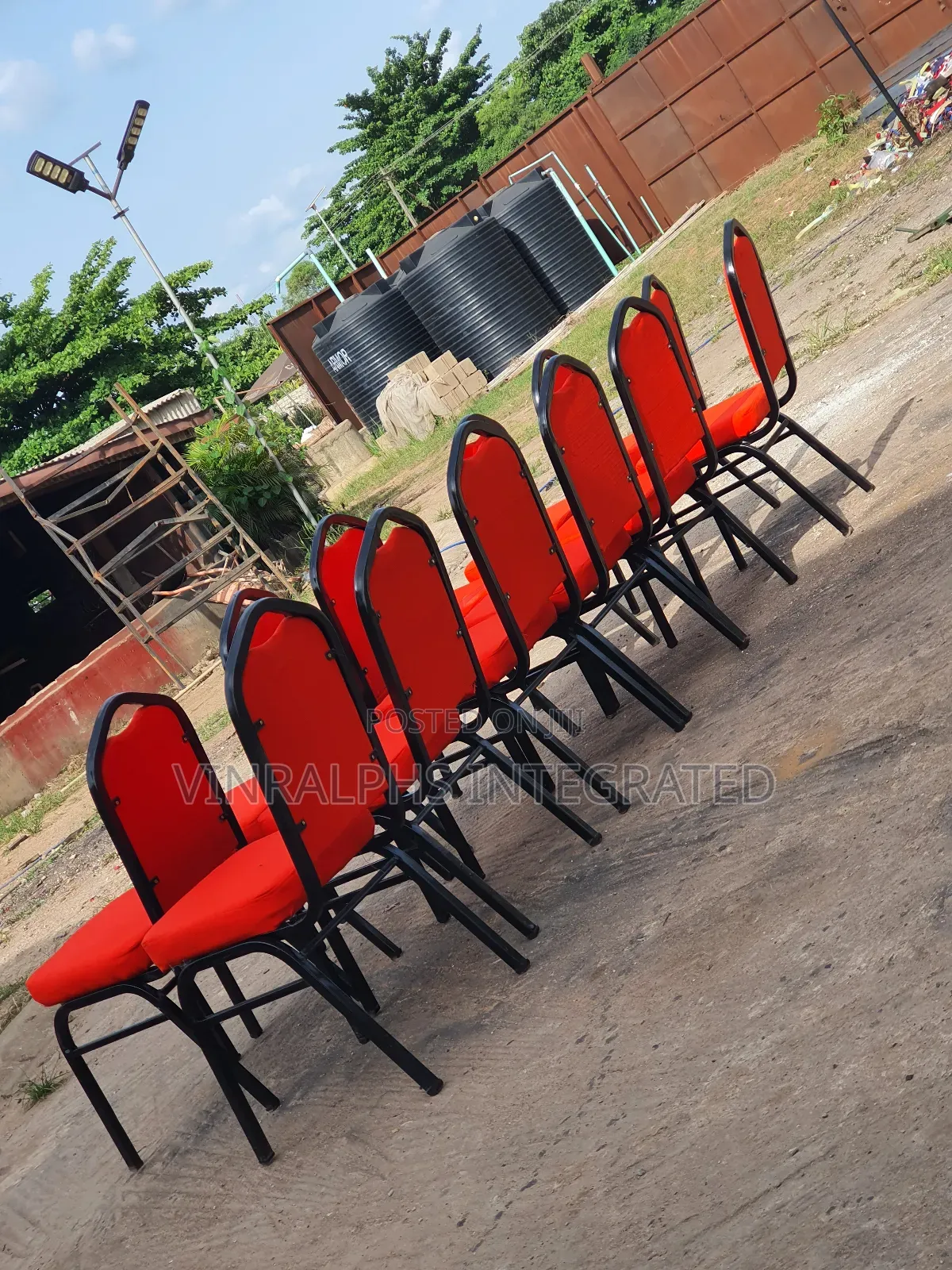 Customised Banquet Chairs With Back Guard.