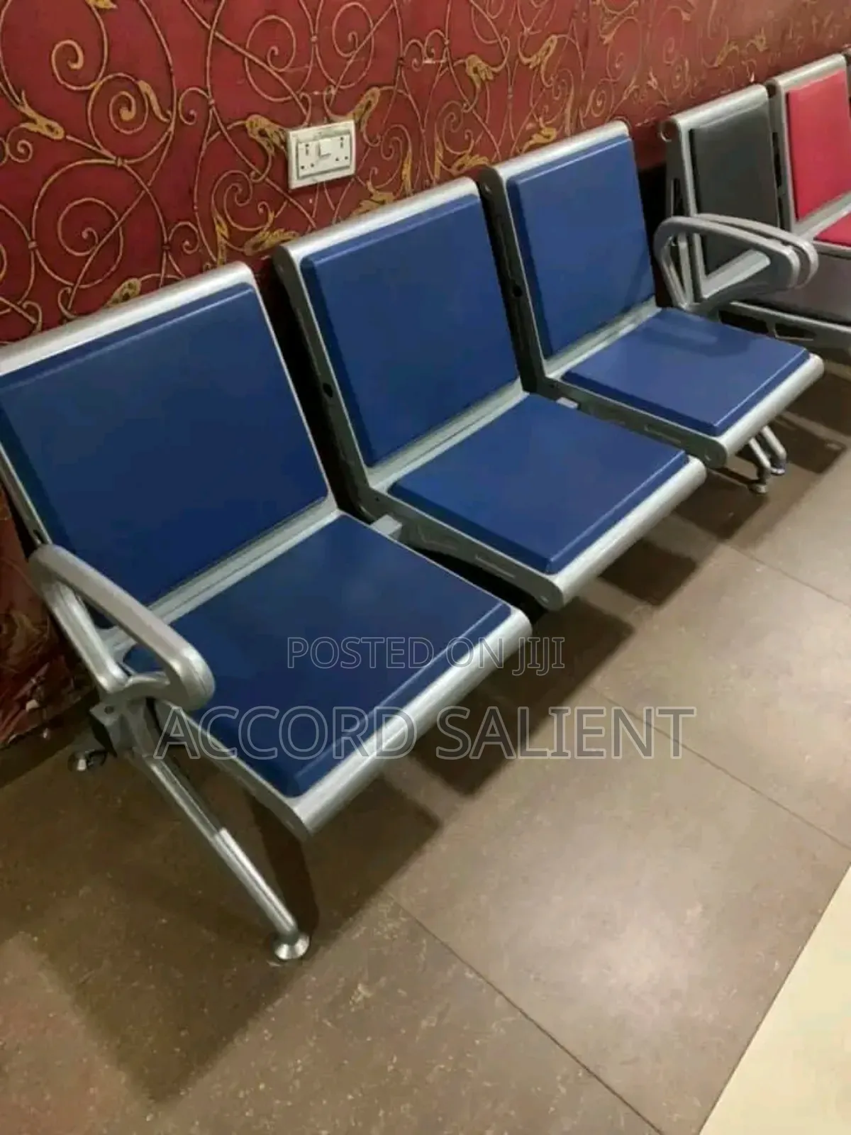 3 Seater Metal Visitors Chair