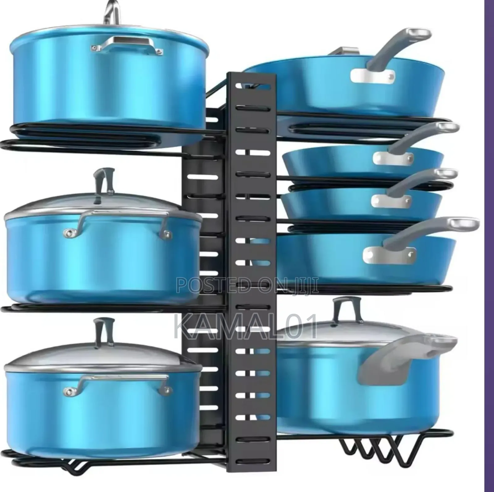 8 Tier Pots and Pans Organiser Rack