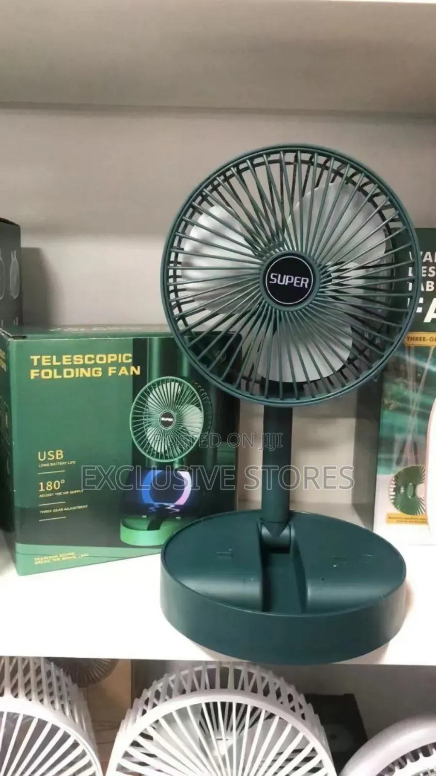 Super Telescopic Rechargeable Foldable Fan