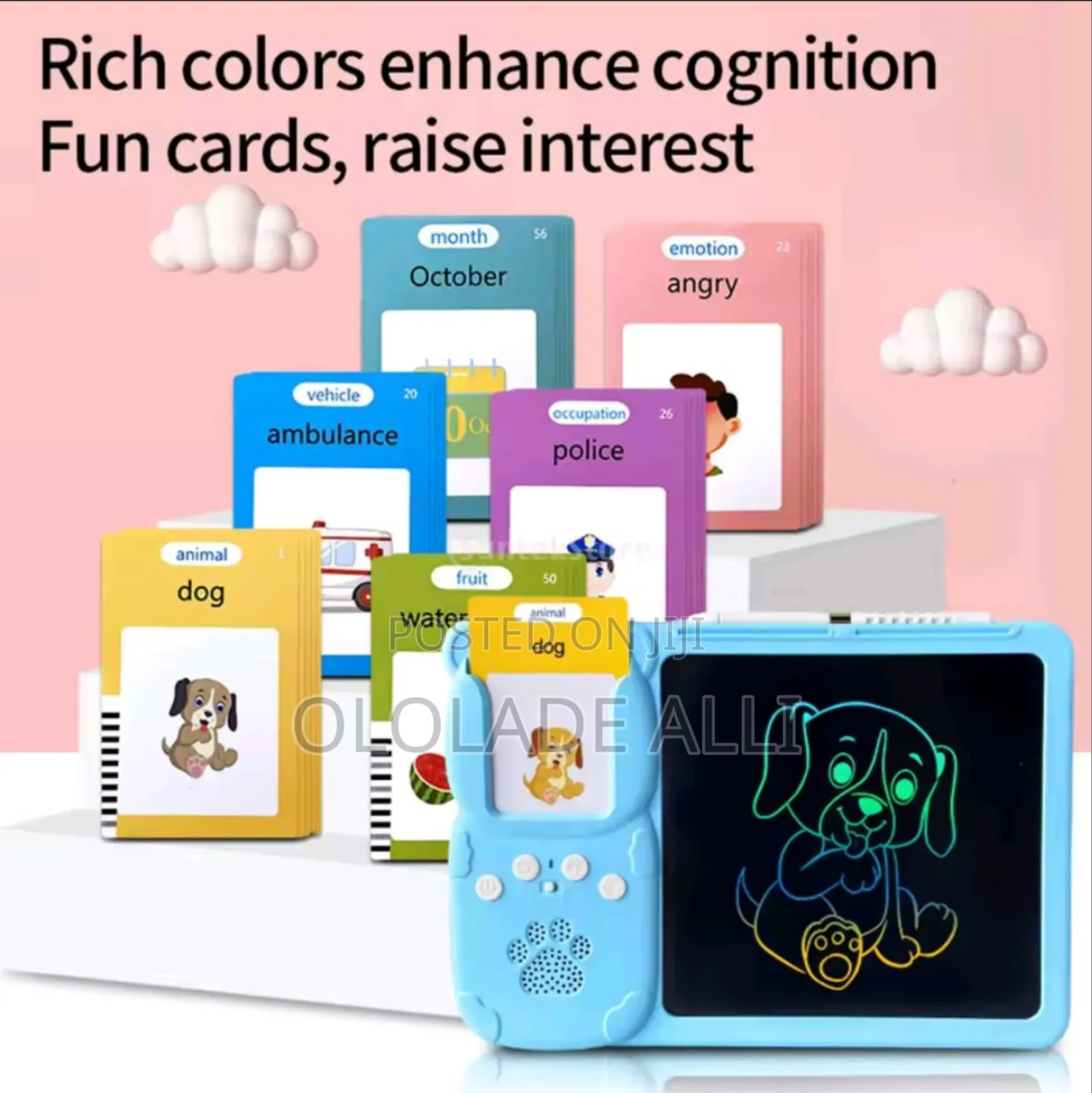 2 in 1 Talking Flash Cards Writing Tablet