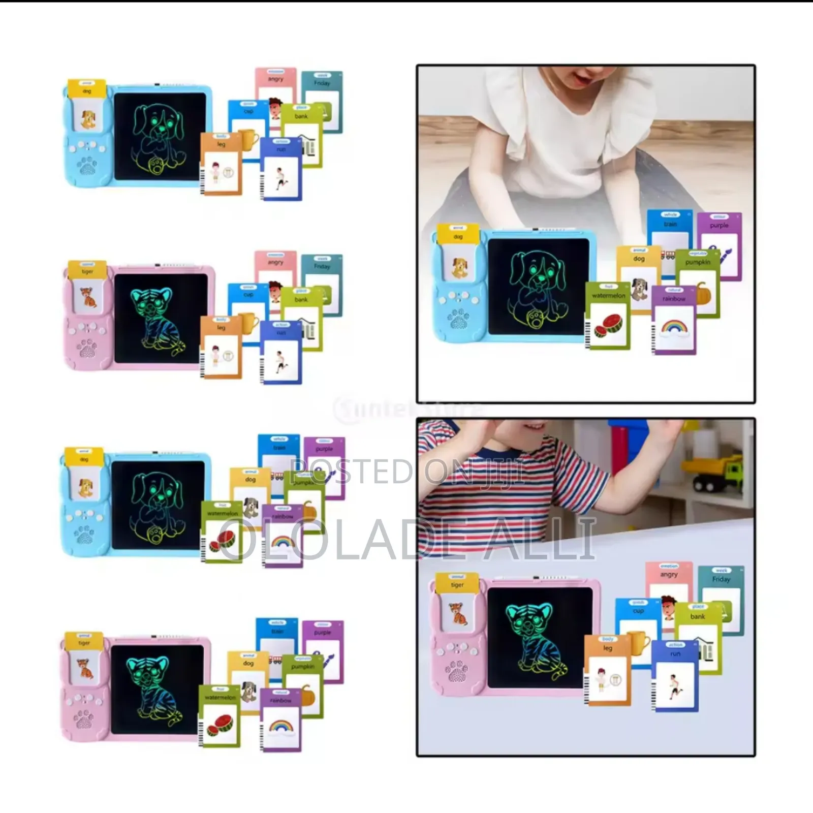 2 in 1 Talking Flash Cards Writing Tablet