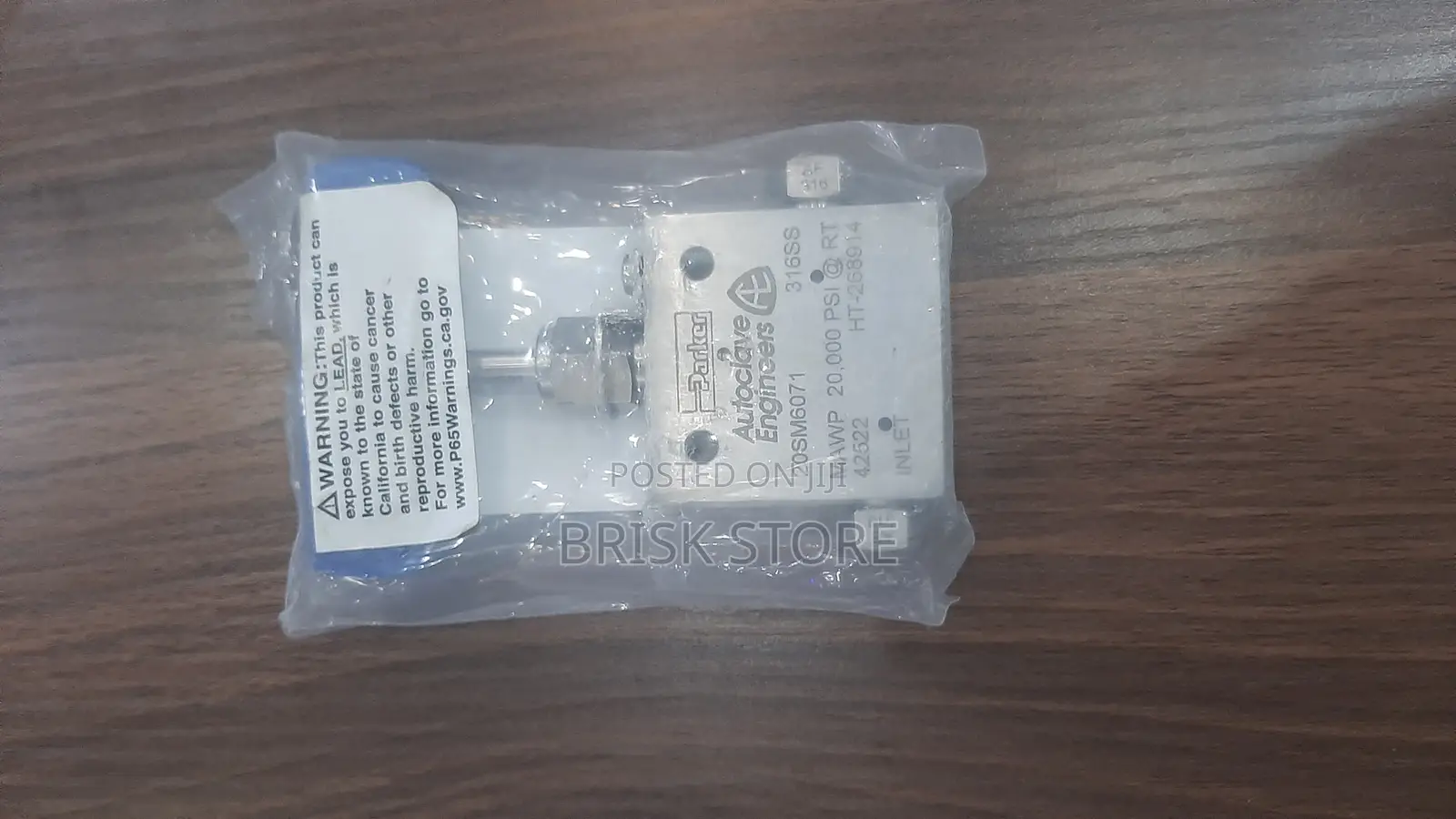 Parker 20sm6071 3/8′′ Medium‐Pressure Needle Valve