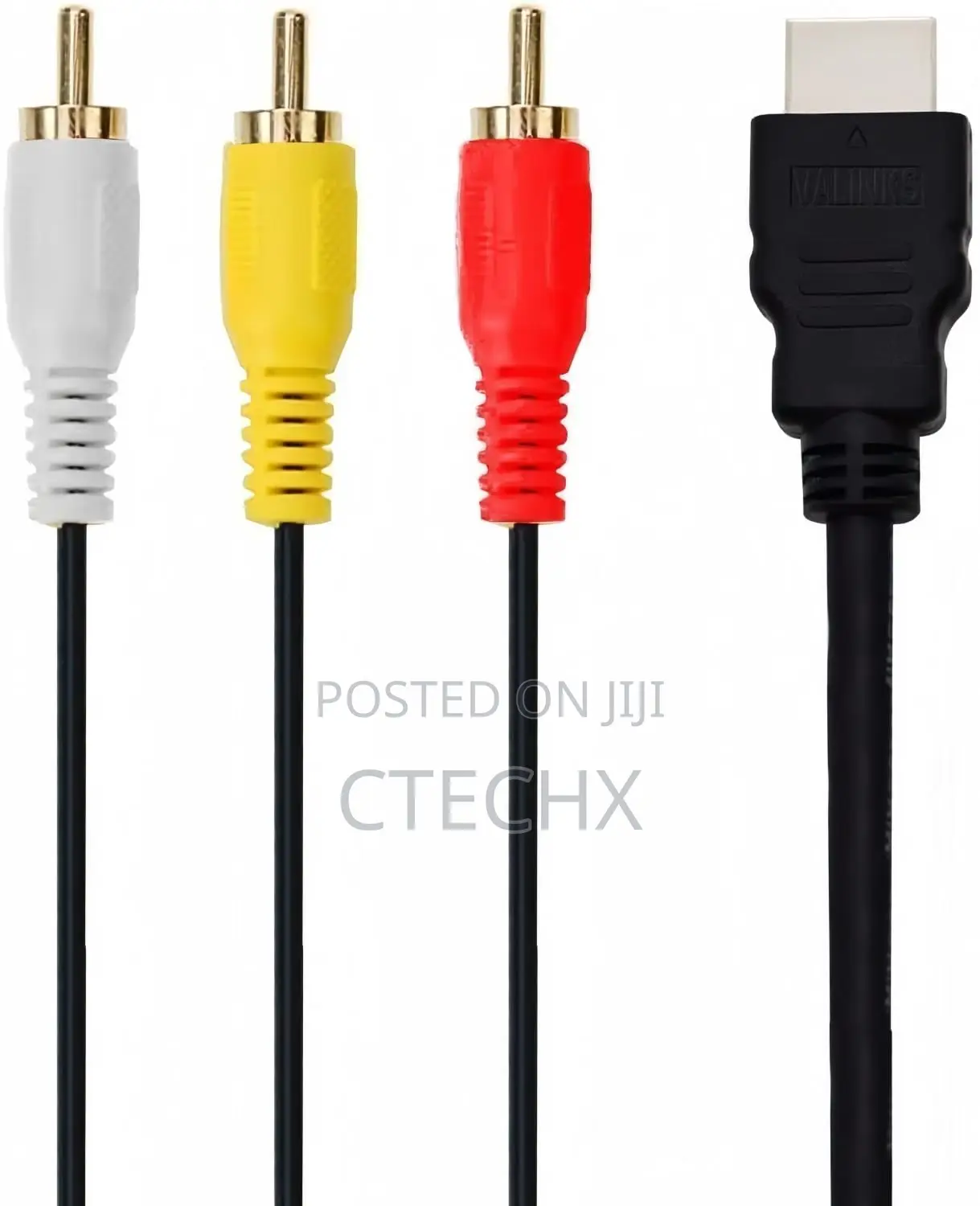 Hdmi Male to 3 Rca Male Av Cable Video Converter Adapter