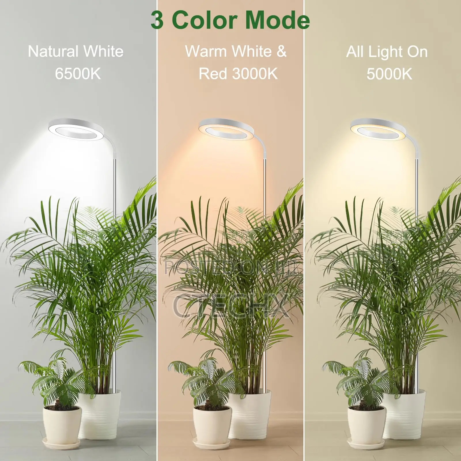 80 Leds Grow Lights for Indoor Plants Full Spectrum, 65 In