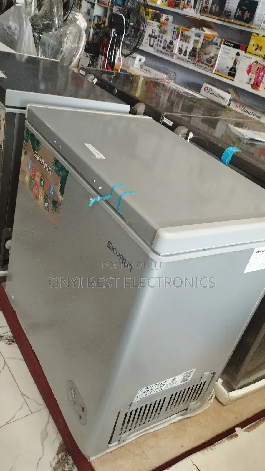 Skyrun 155 Litres Chest Freezer (Bd-155hnw) - Grey