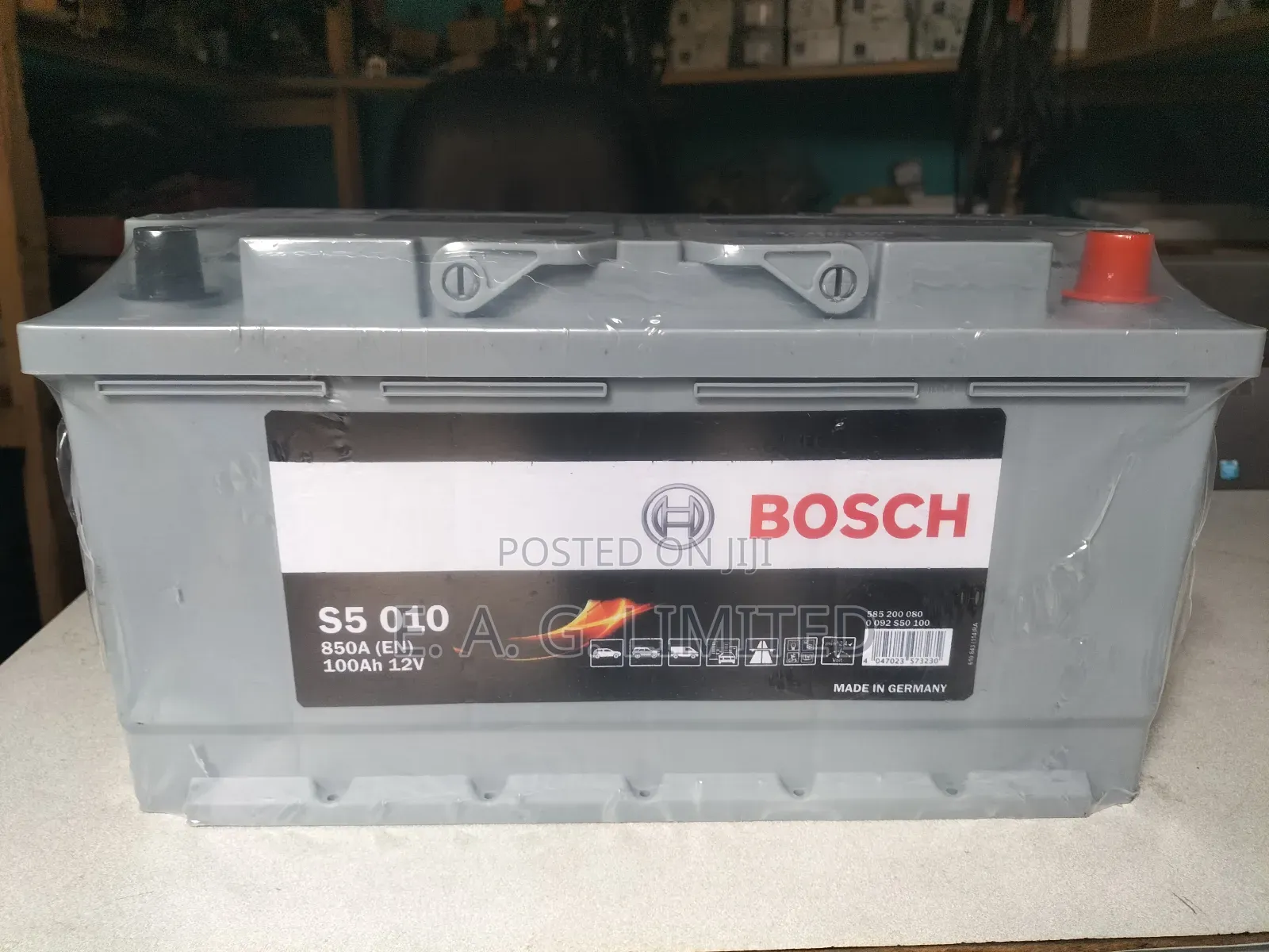 Bosch S5 010 Battery. Model: S5 010. 850a (En), 100ah, 12v.