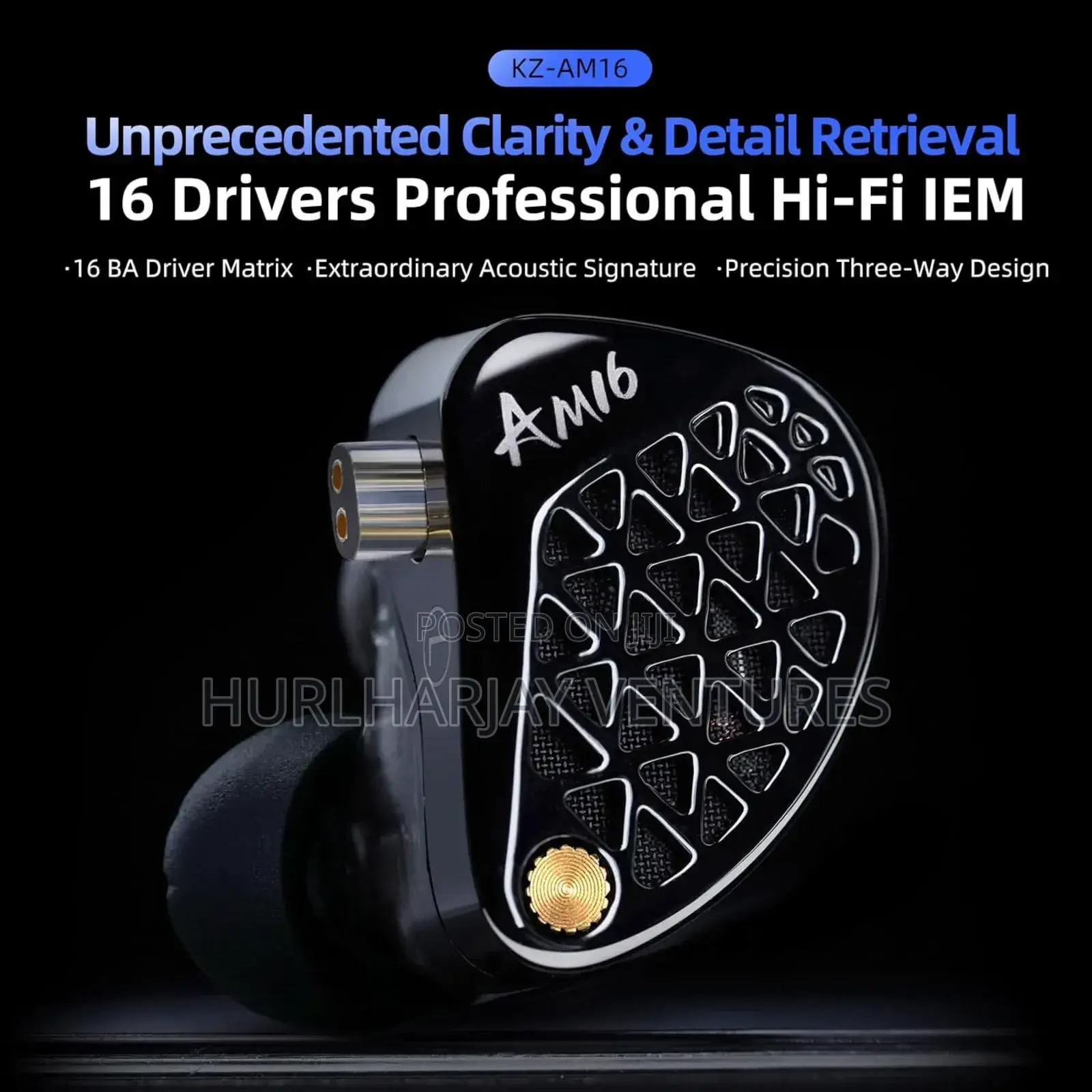 Kz Am16 Iem/Earphone (Bass Enhanced Model, Nomic Model)