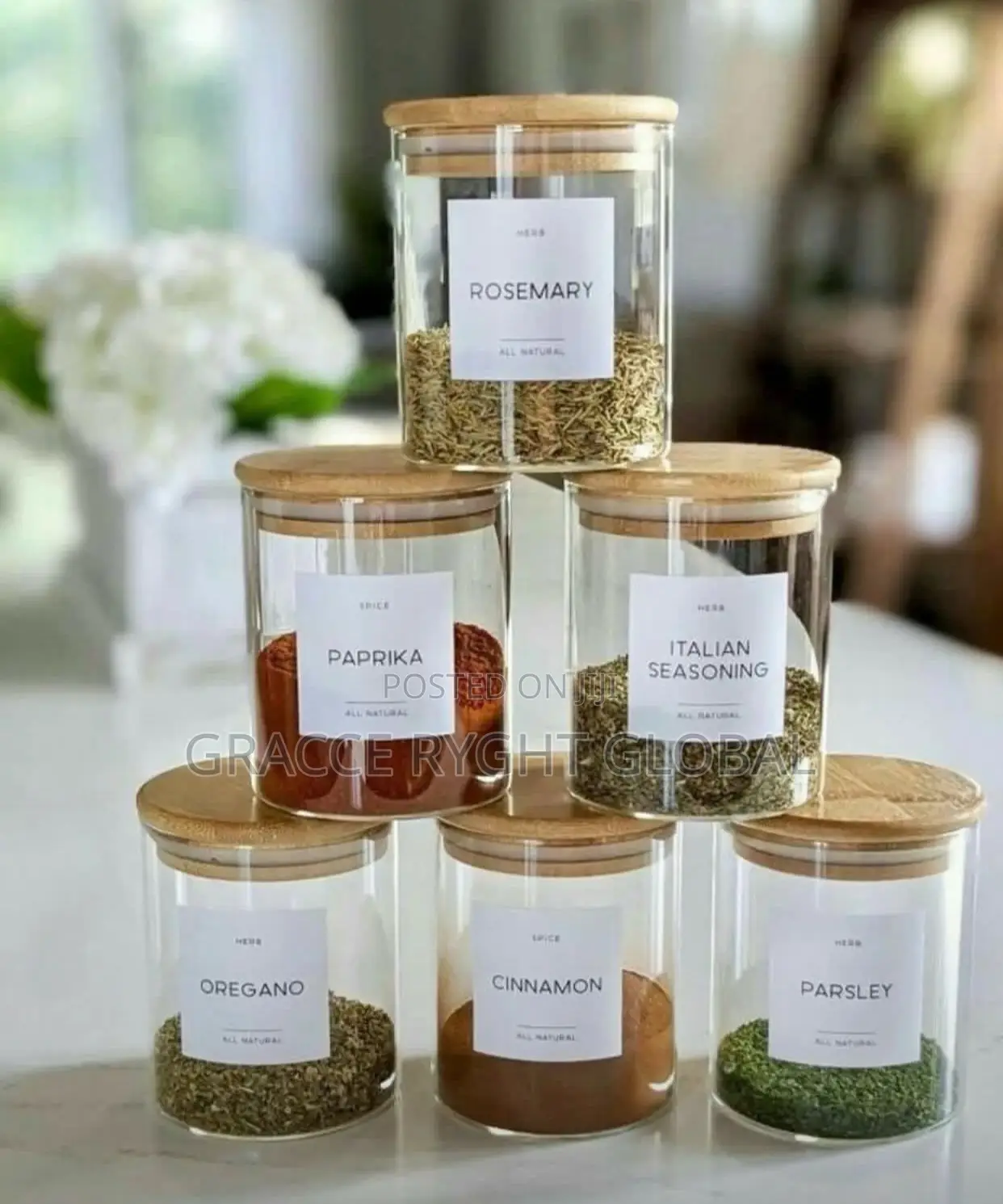 6pcs Spice Jar / Canister Set