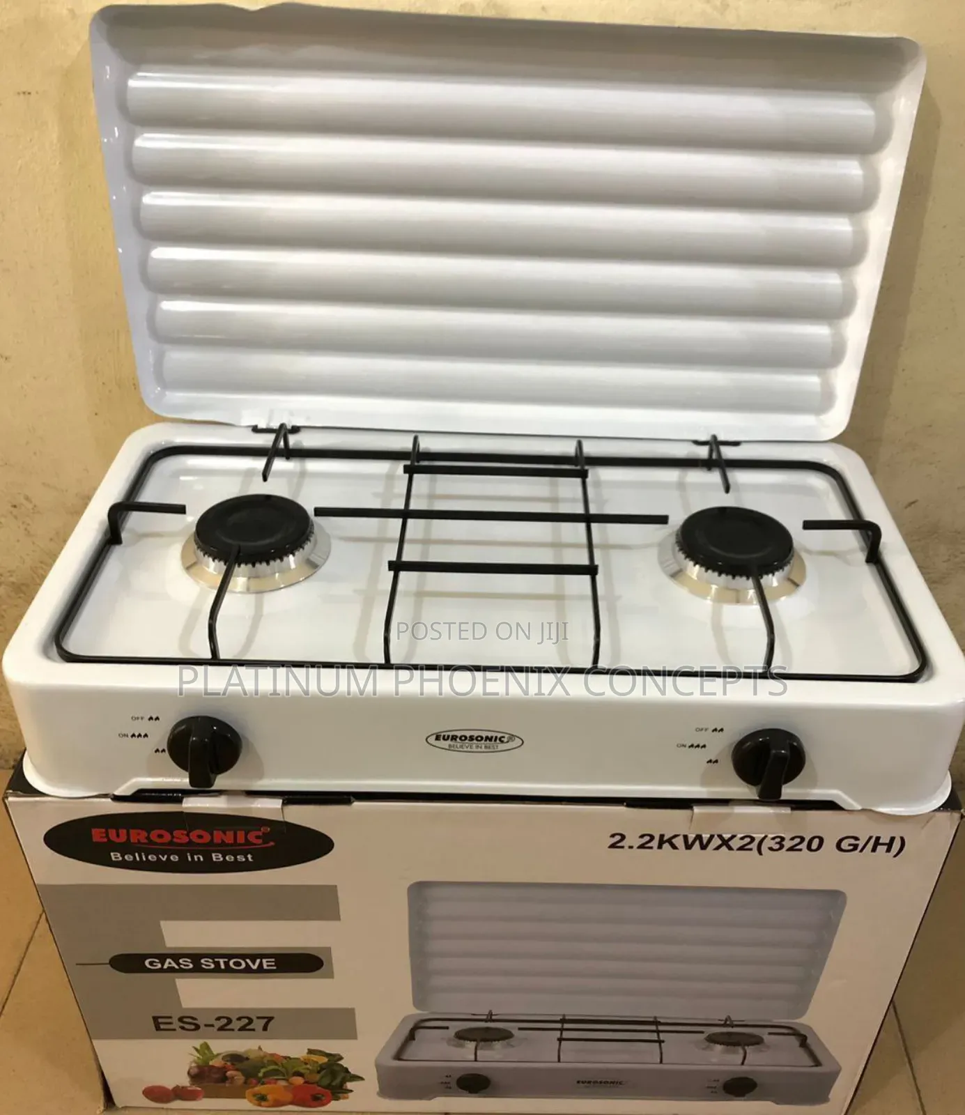 2 Face Eurosonic Gas Cooker With Cover