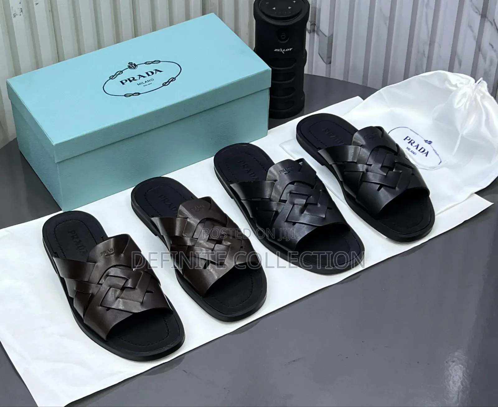 Prada Italian Leather Slippers