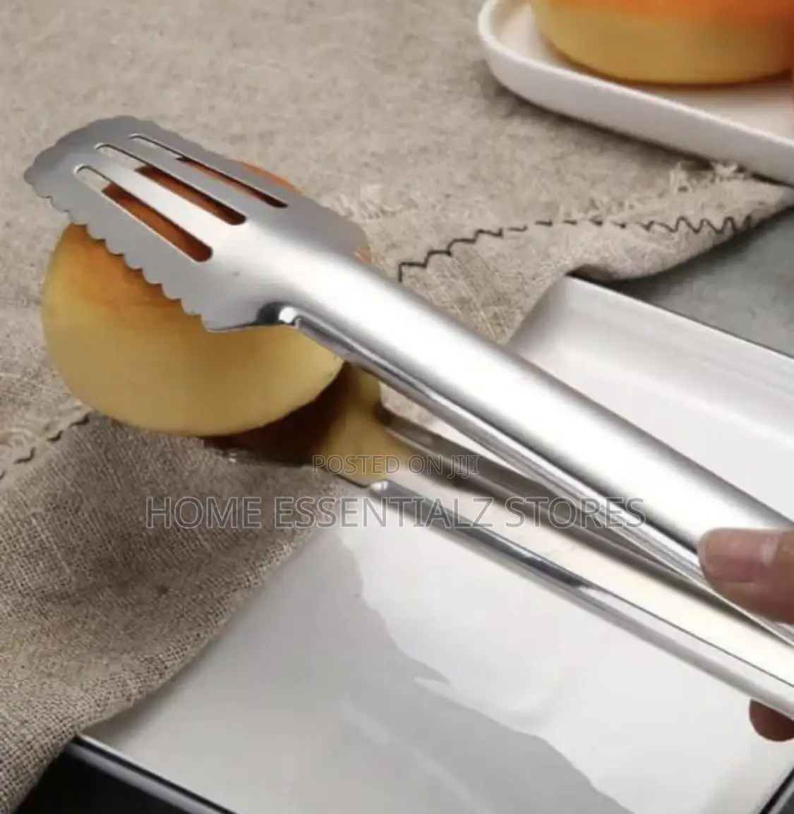 2 Pieces Set of Stainless Steel Food Tongs