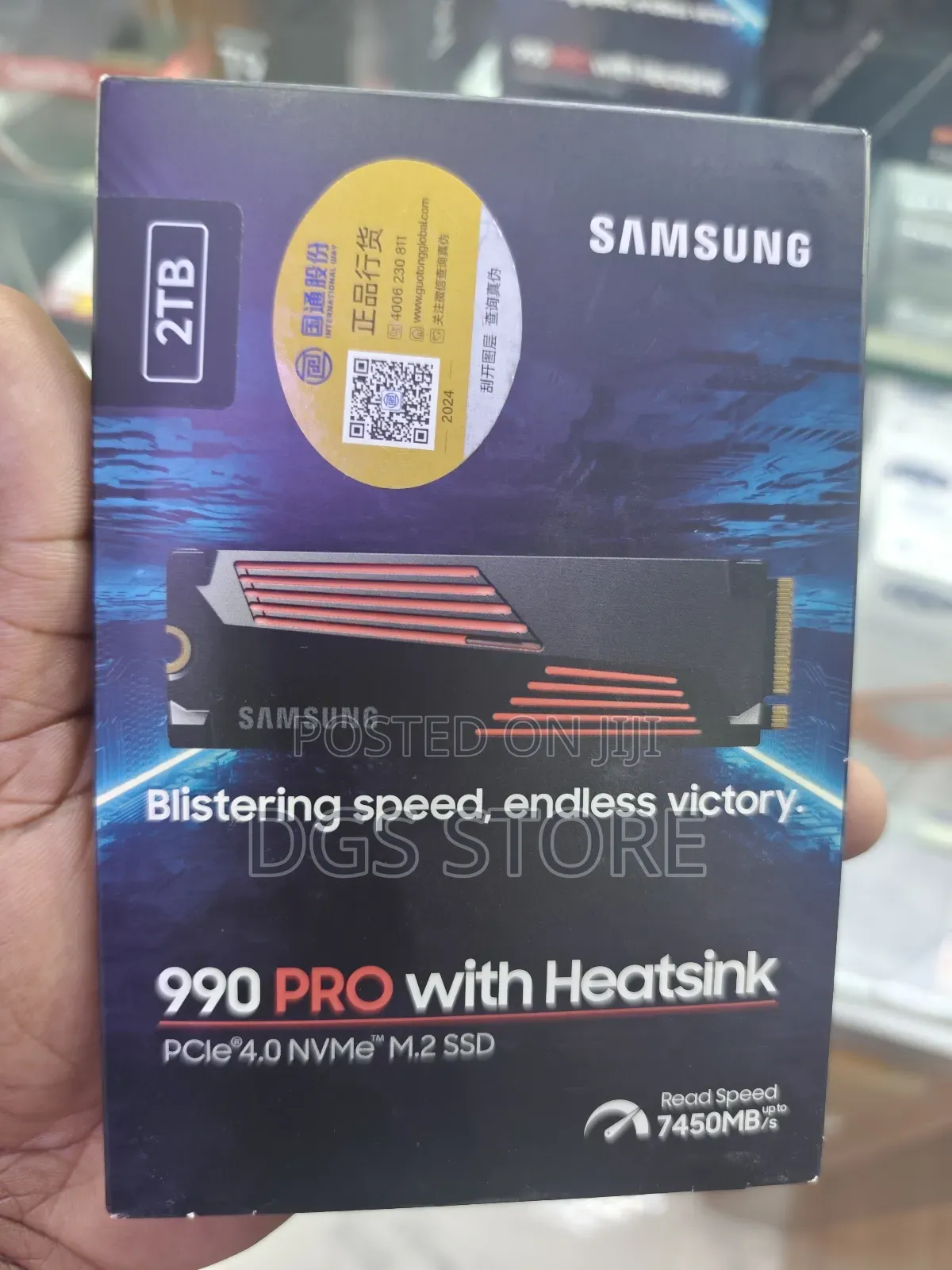 Samsung 990 Pro 2tb SSD Internal With Heatsink Pcle 4.0 Nvme