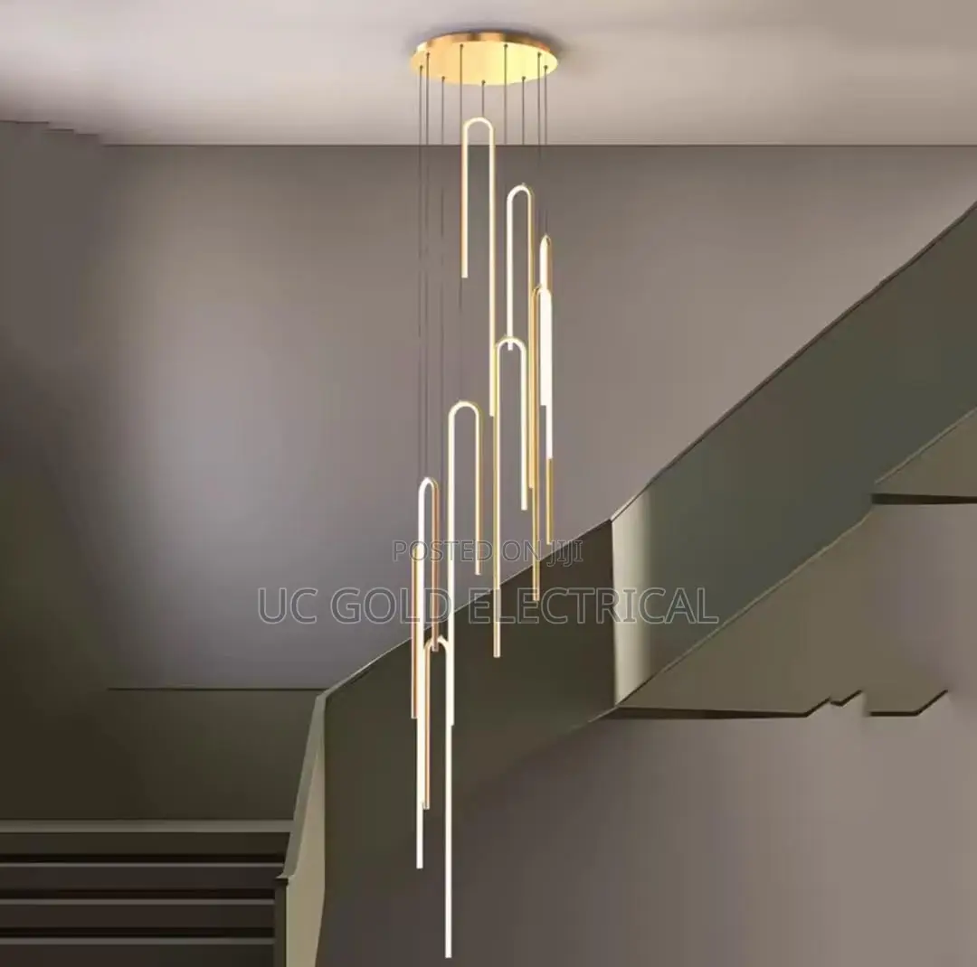 Villa Duplex Long Chandelier Nordic Modern Minimalist