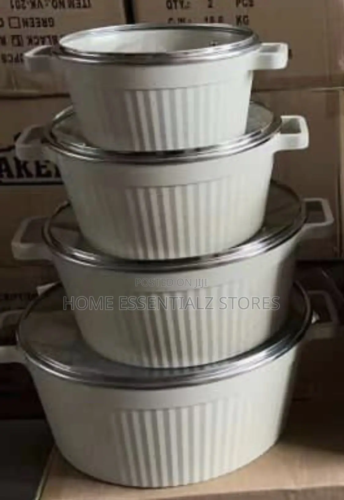 High Quality Uakeen Granite Pots Set - 10 Pieces