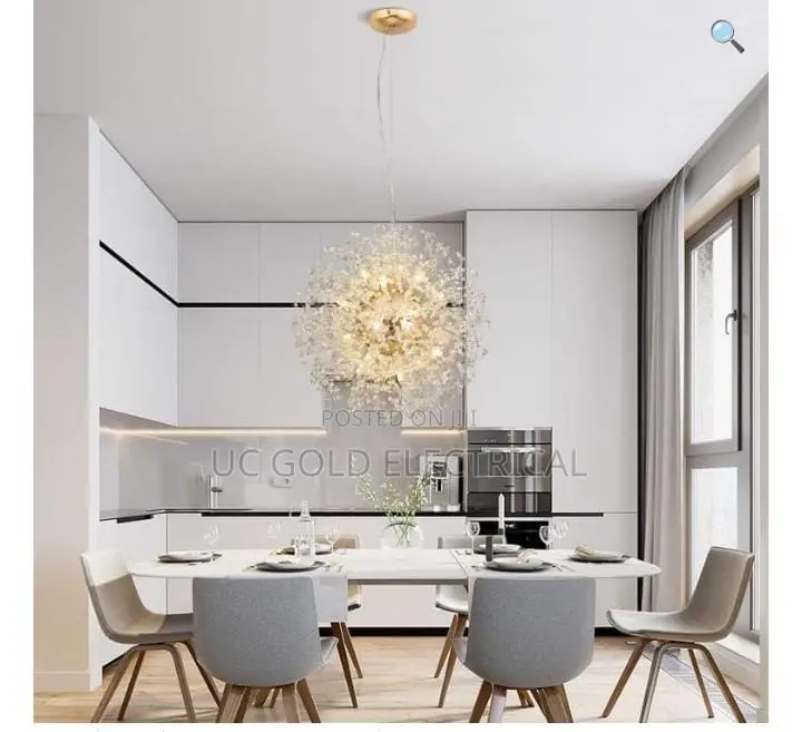 Restaurant Chandelier Crystal Cream Stylesimple Modernluxury